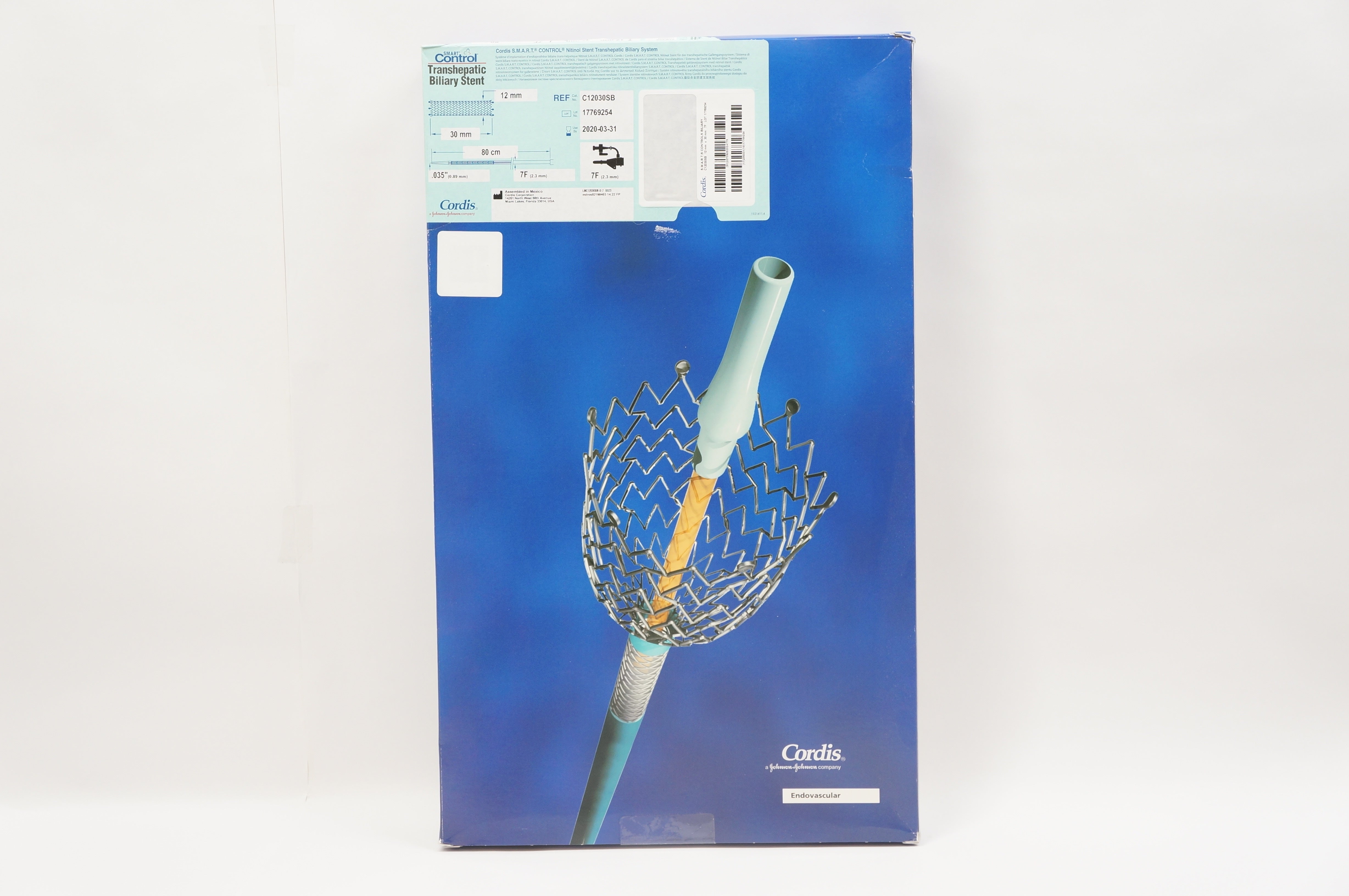 Cordis C12030SB Smart Control Transhepatic Biliary Stnt, 7F x 80 cm (x)