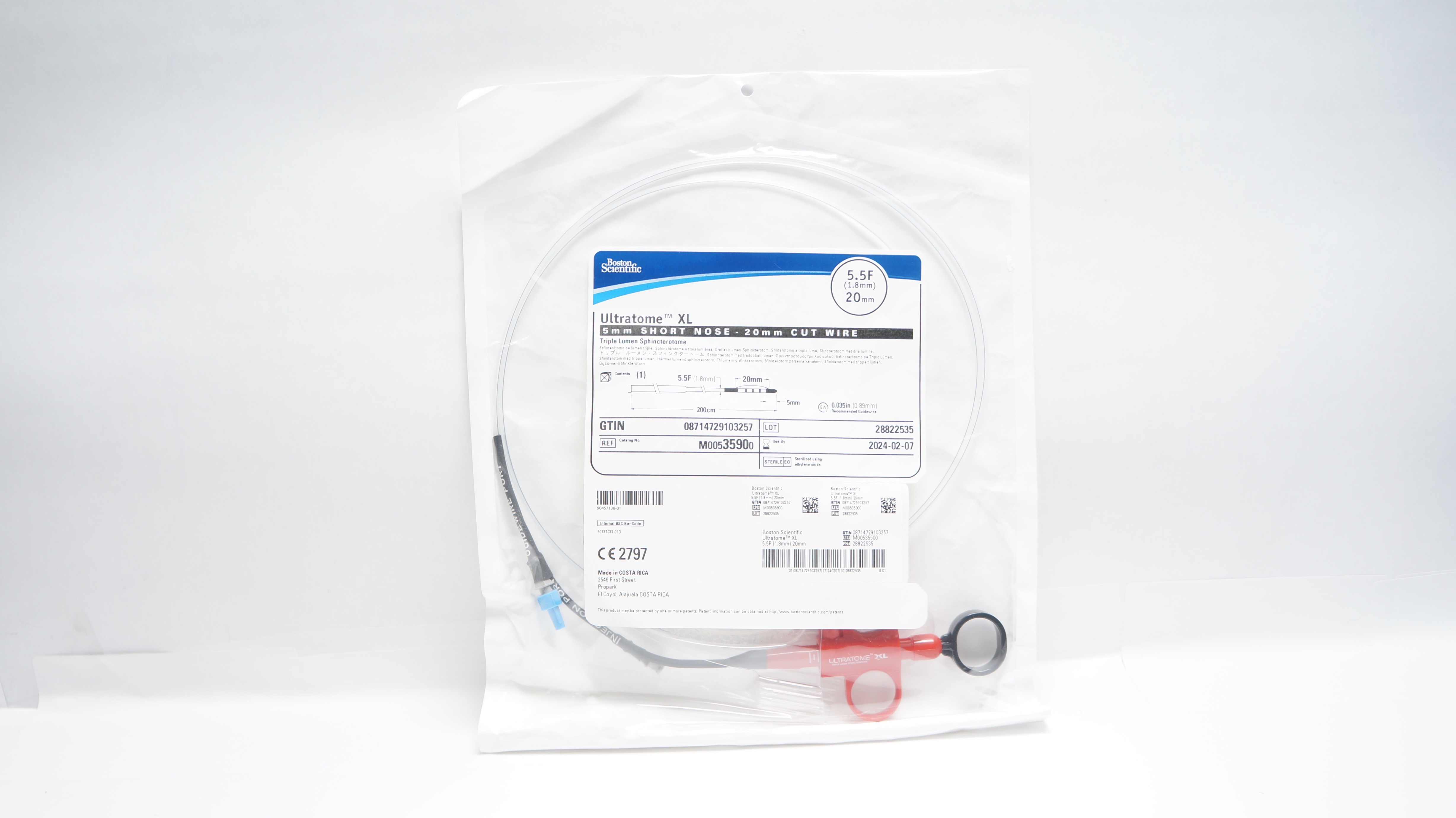 Boston Scientific M00535900 Ultratome XL 3 Lumen Sphincterotome 5.5F x 20mm (x)