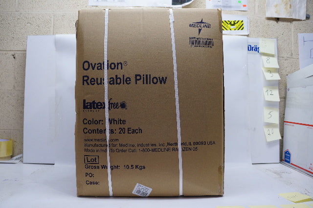 Medline MDT219861 Ovation Pillows, White, 18 x 24inch - Box of 20