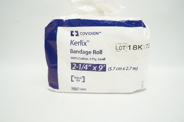 Covidien 1801 kerlix Bandage Roll, 6Ply, Small 2 1/4 inch x 9 Ft. - Pack of 12