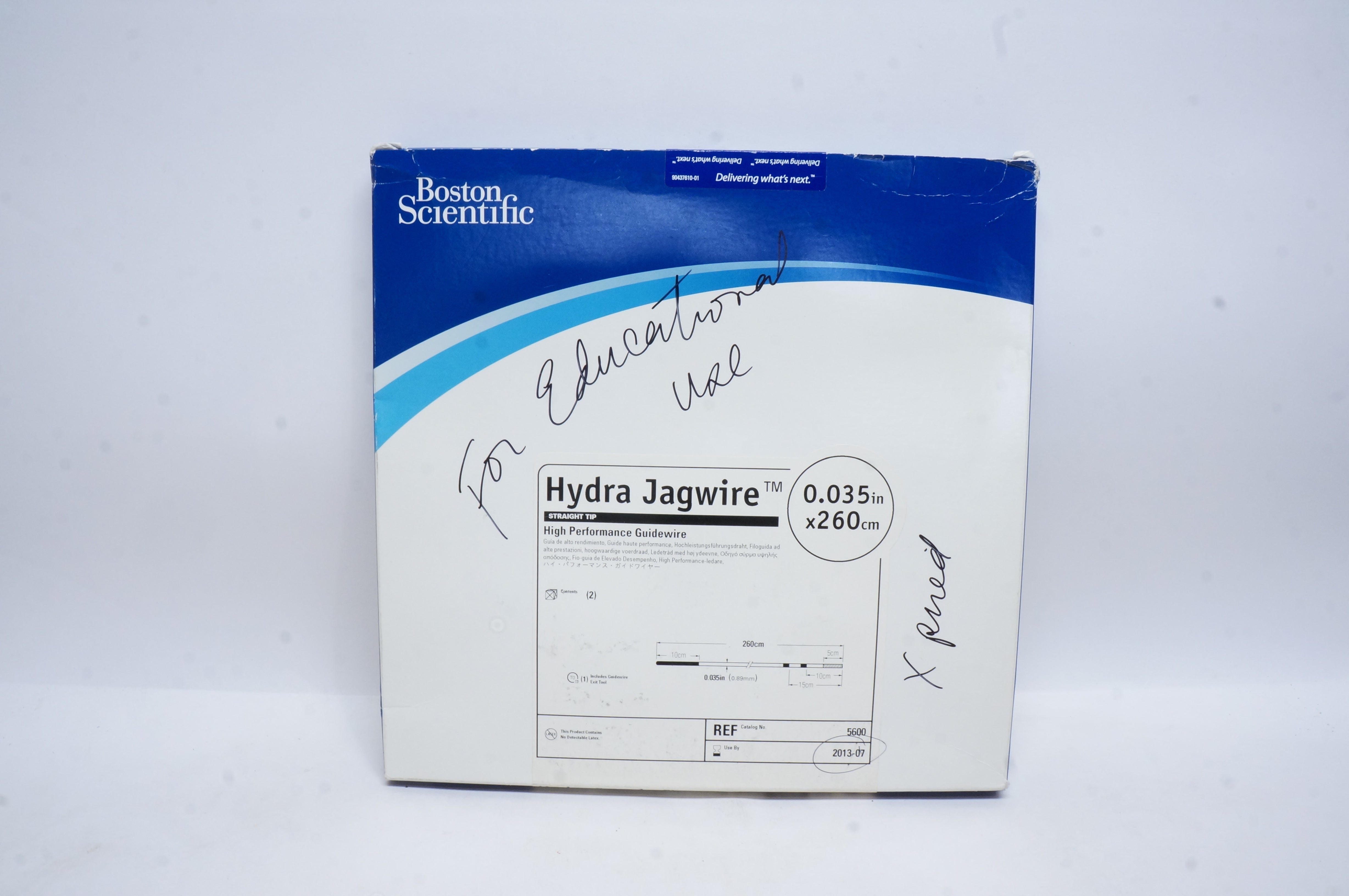 Boston Scientific 5600 Hydra Jagwire Straight Tip, 0.035inch x 260cm (x)