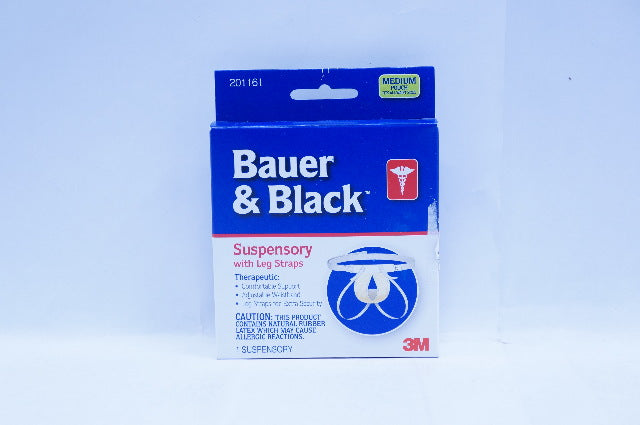 3M 201161 Bauer & Black Suspensory with Leg Straps Medium Pouch