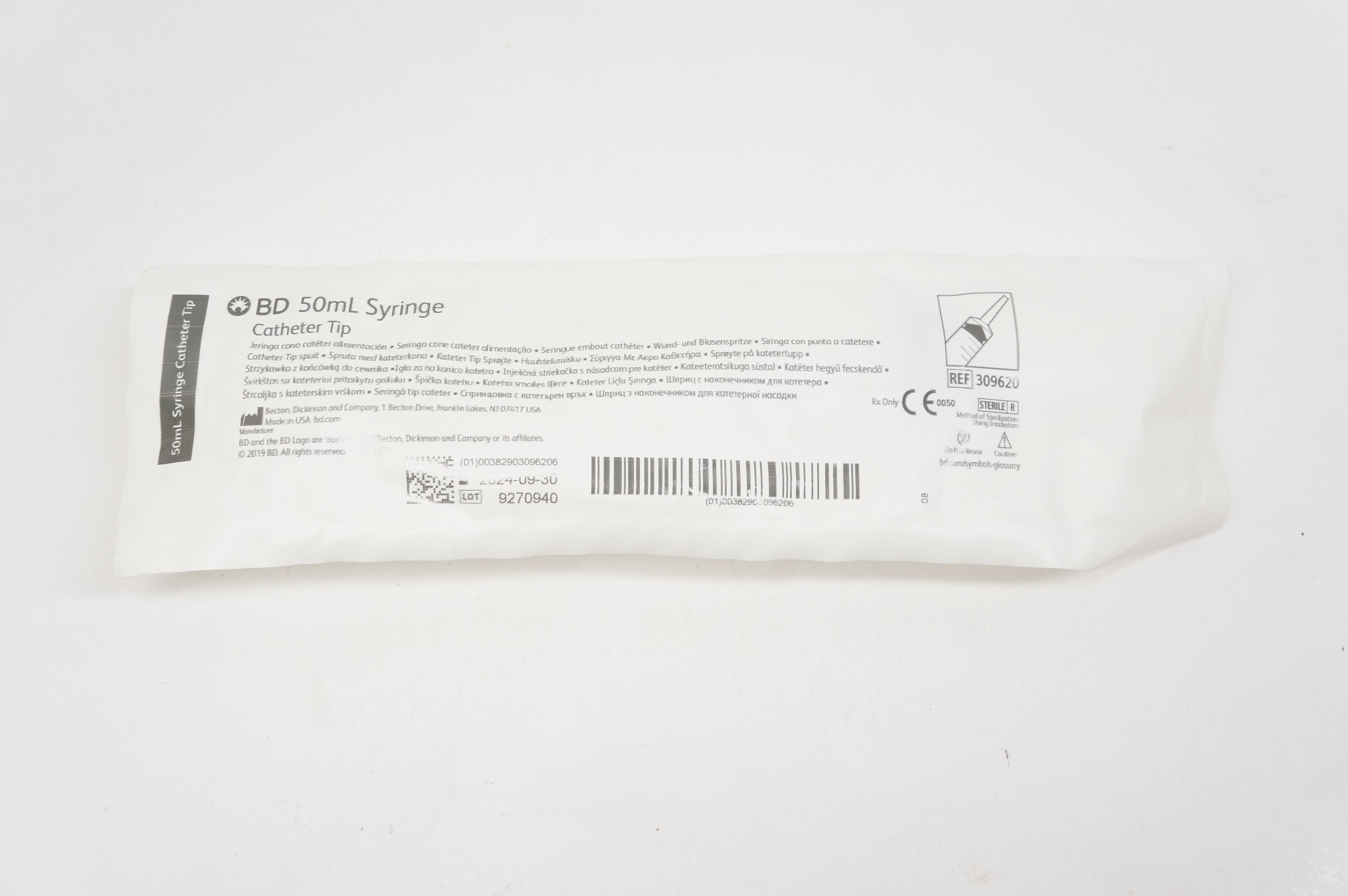 BD 309620 Cath. Tip Syringe 50mL