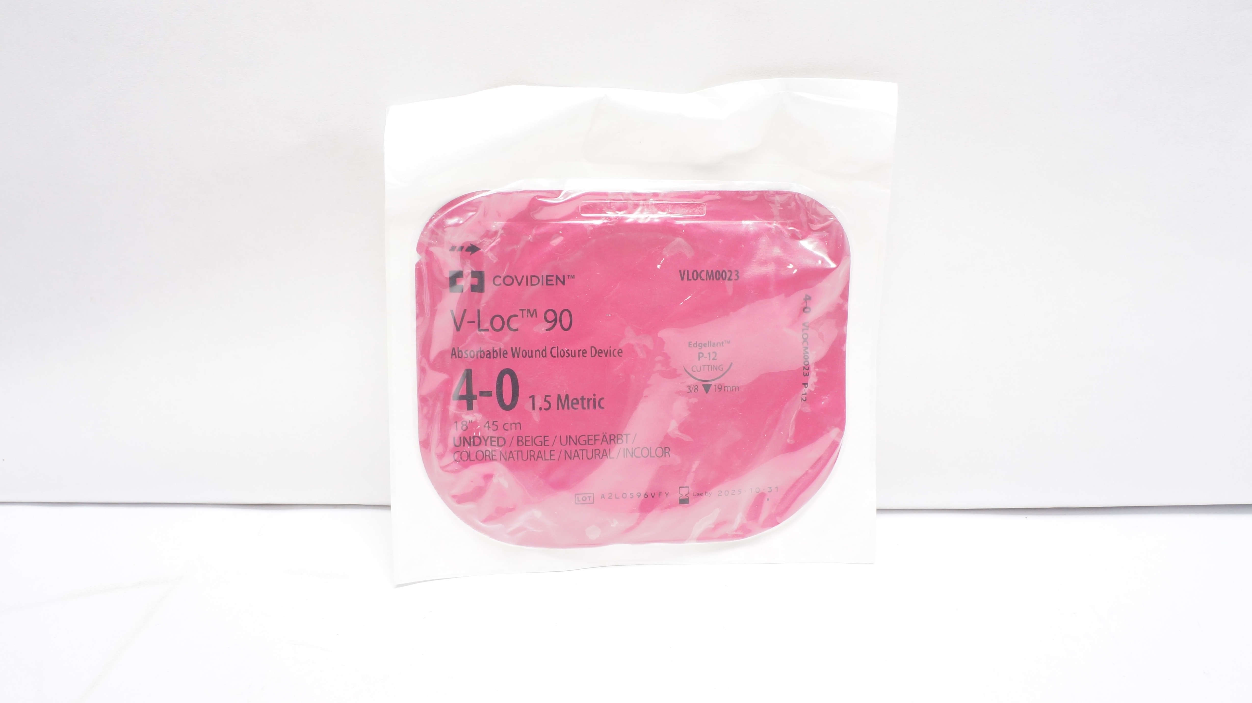 Covidien VLOCM0023 4-0 V-Loc 90 Wound Closure Device P-12 19mm 18inch (x)