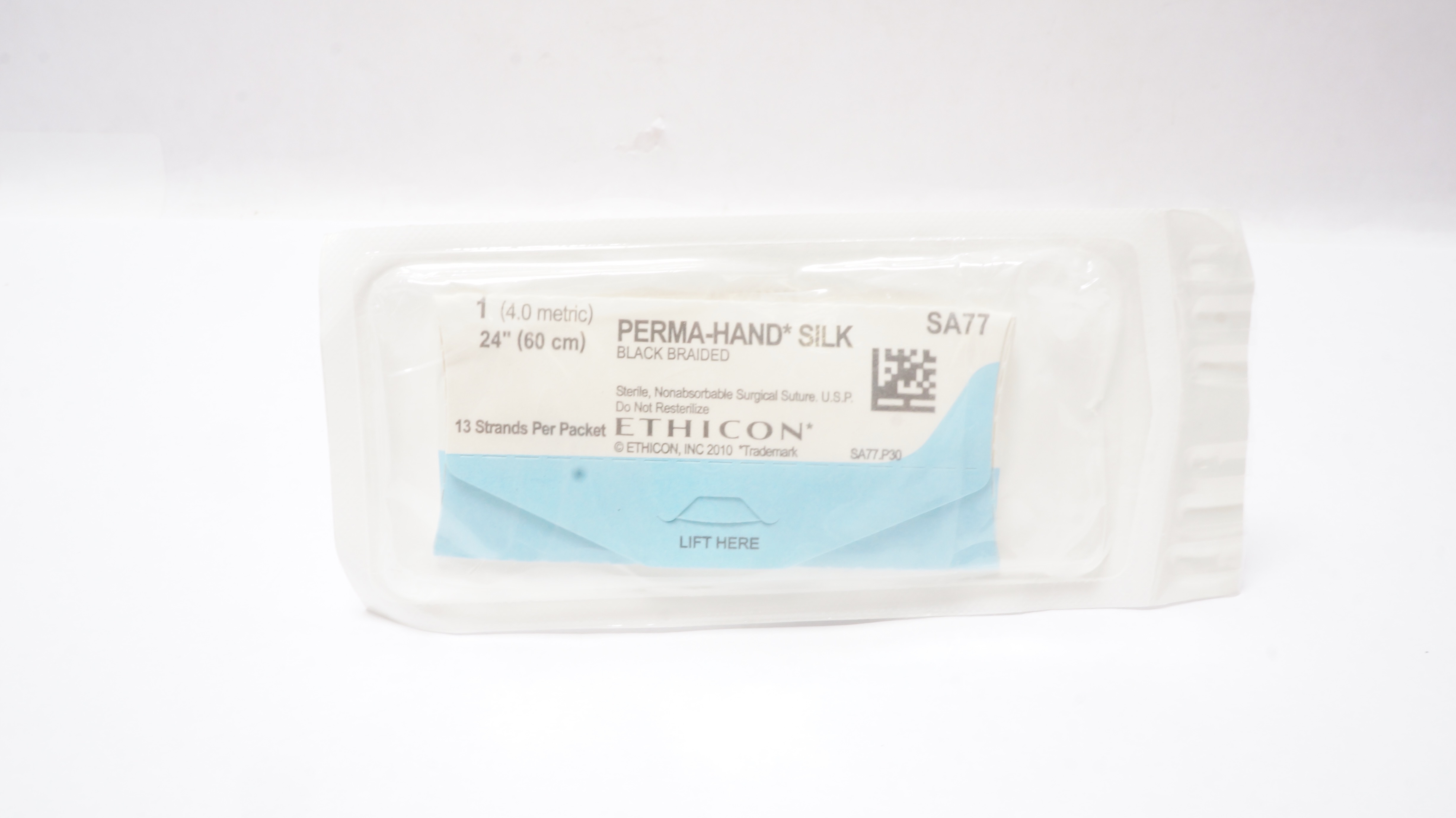 Ethicon SA77 1 Perma-Hand Silk Black Braided Surgical Stre 24inch 13 Strands (x)