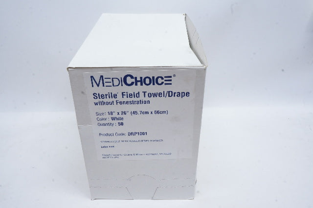 MediChoice DRP1001 Sterile Field Towel/Drape 18inch x 26inch - Box of 50