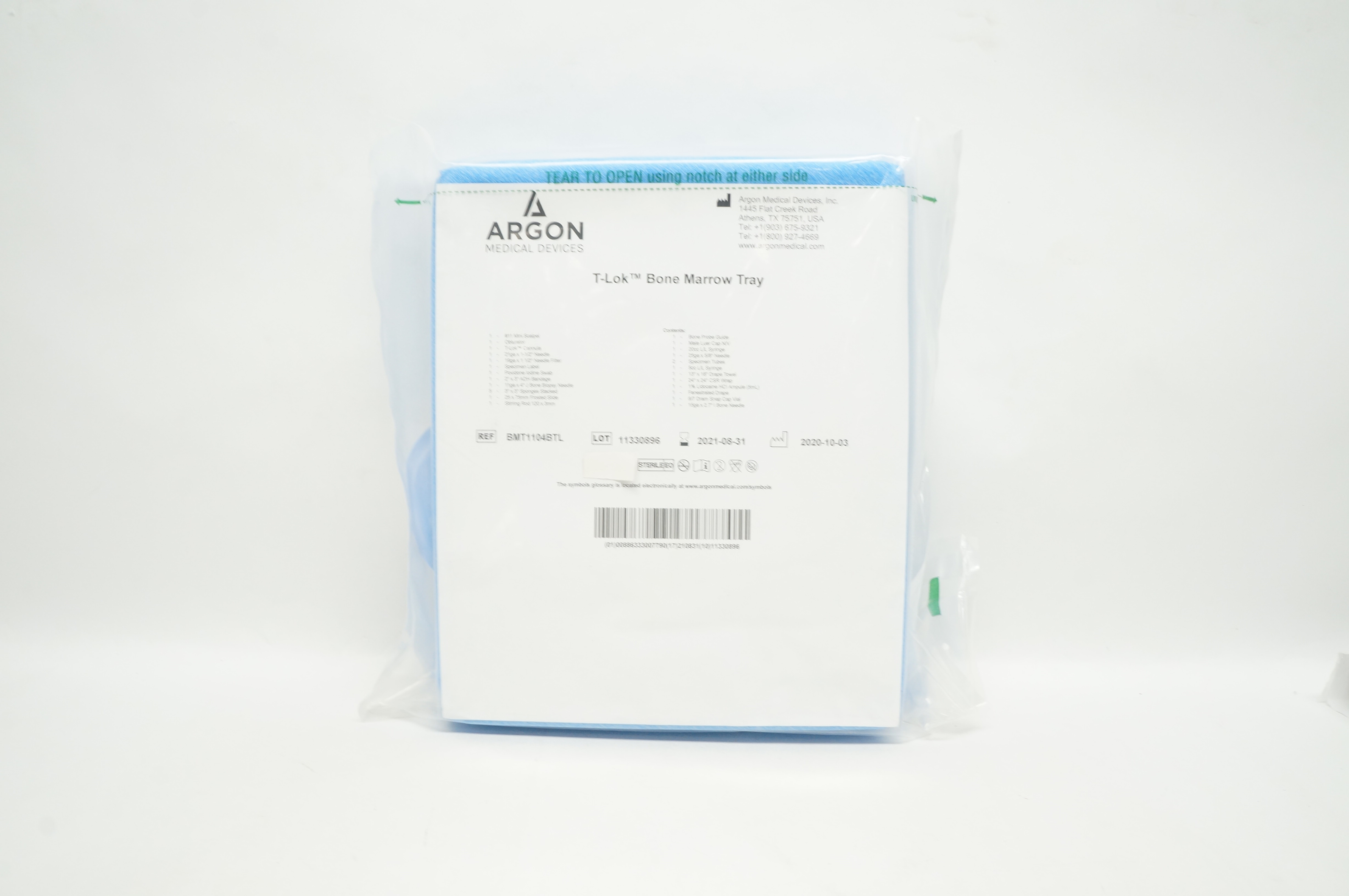 Argon BMT1104BTL T-Lok Bone Marrow Tray (x)