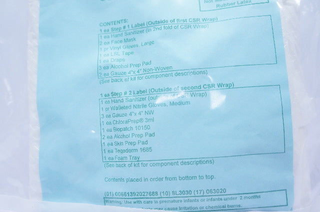 LSL 2585A Sterile Central Line Kit With Biopatch