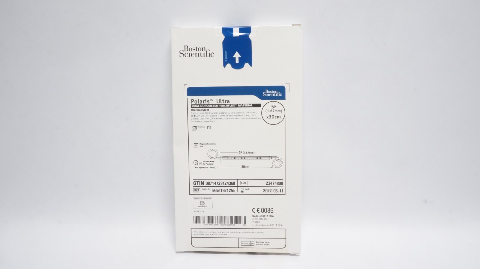 Boston Scientific M0061921250 Polaris Ultra Ureteral Stent 5F 30cm