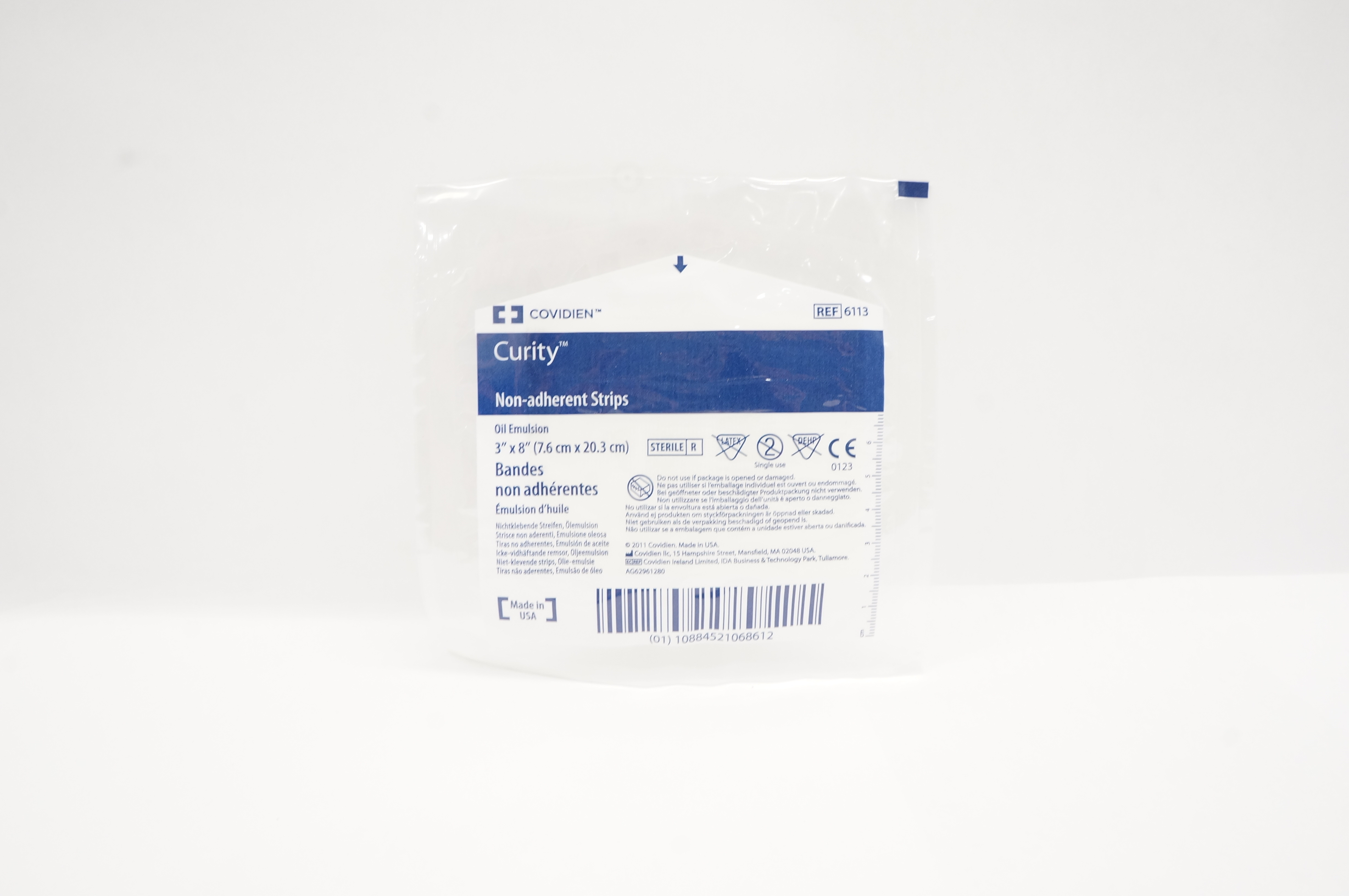 Covidien 6113 Curity Non-Adherent Strips 3inch x 8inch