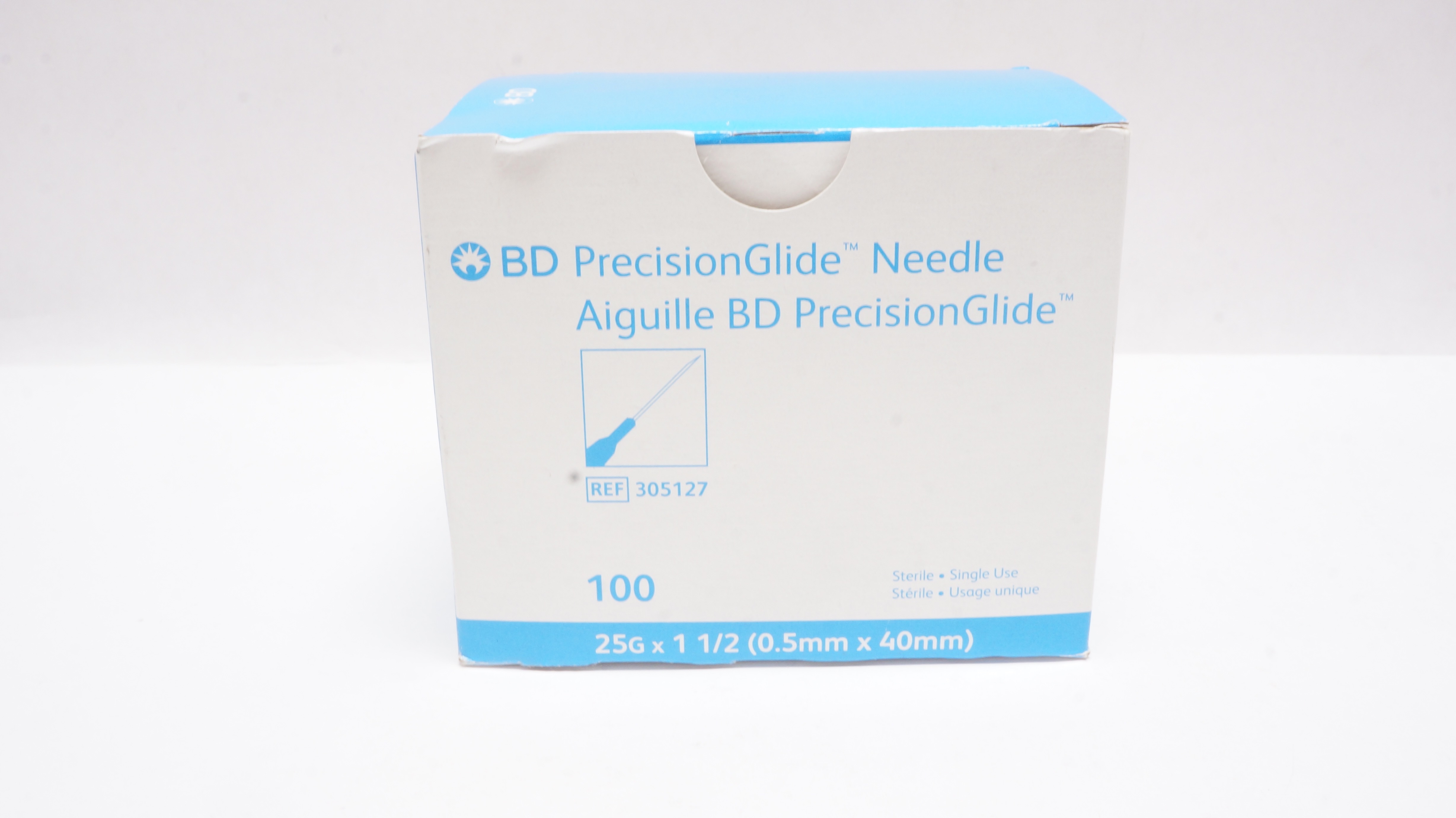 BD 305127 PrecisionGlide Ndle 25G x 1 1/2 - Box of 100