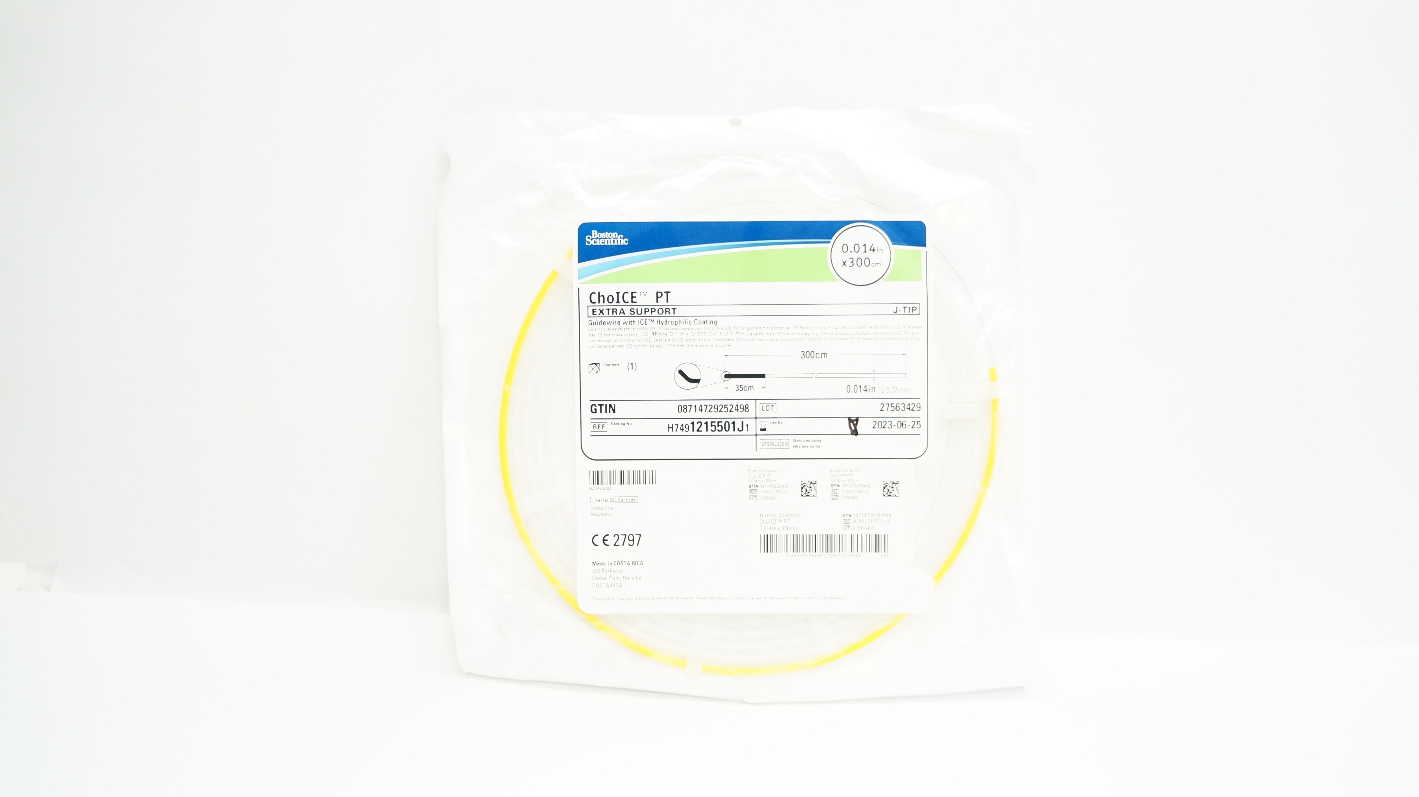 Boston Scientific H7491215501J1 ChoICE PT Guidewire 0.014inch x 300cm (x)