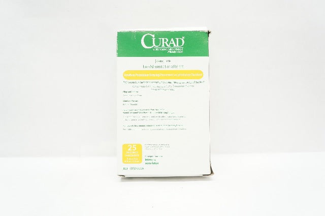 Medline CUR253220 Curad Non-Adherent Xeroform Petrolatum Dressing 2x2in-Box of25