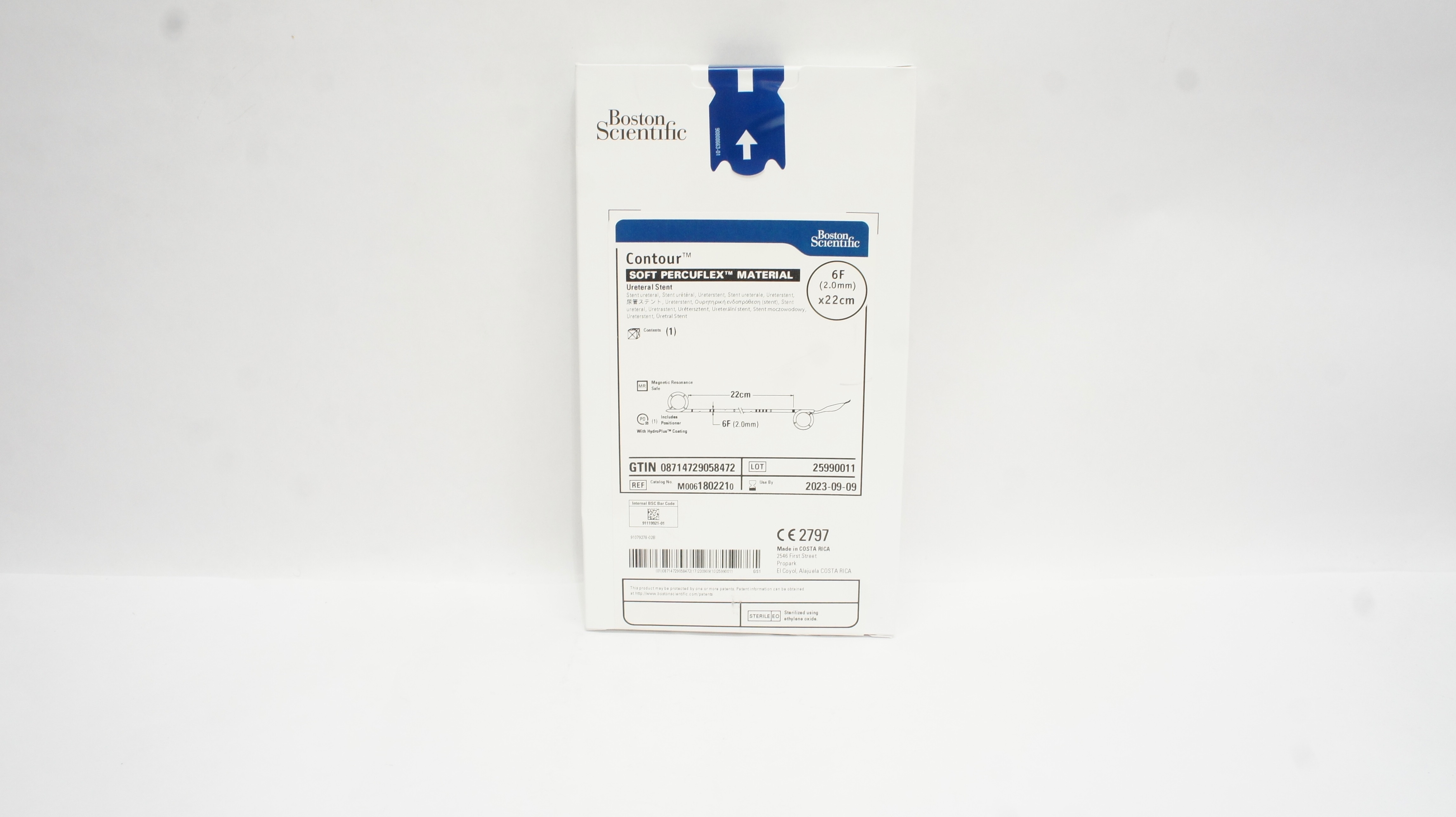 Boston Scientific M0061802210 Contour Soft Percuflex Ureteral Stnt 6F x 22cm (x)