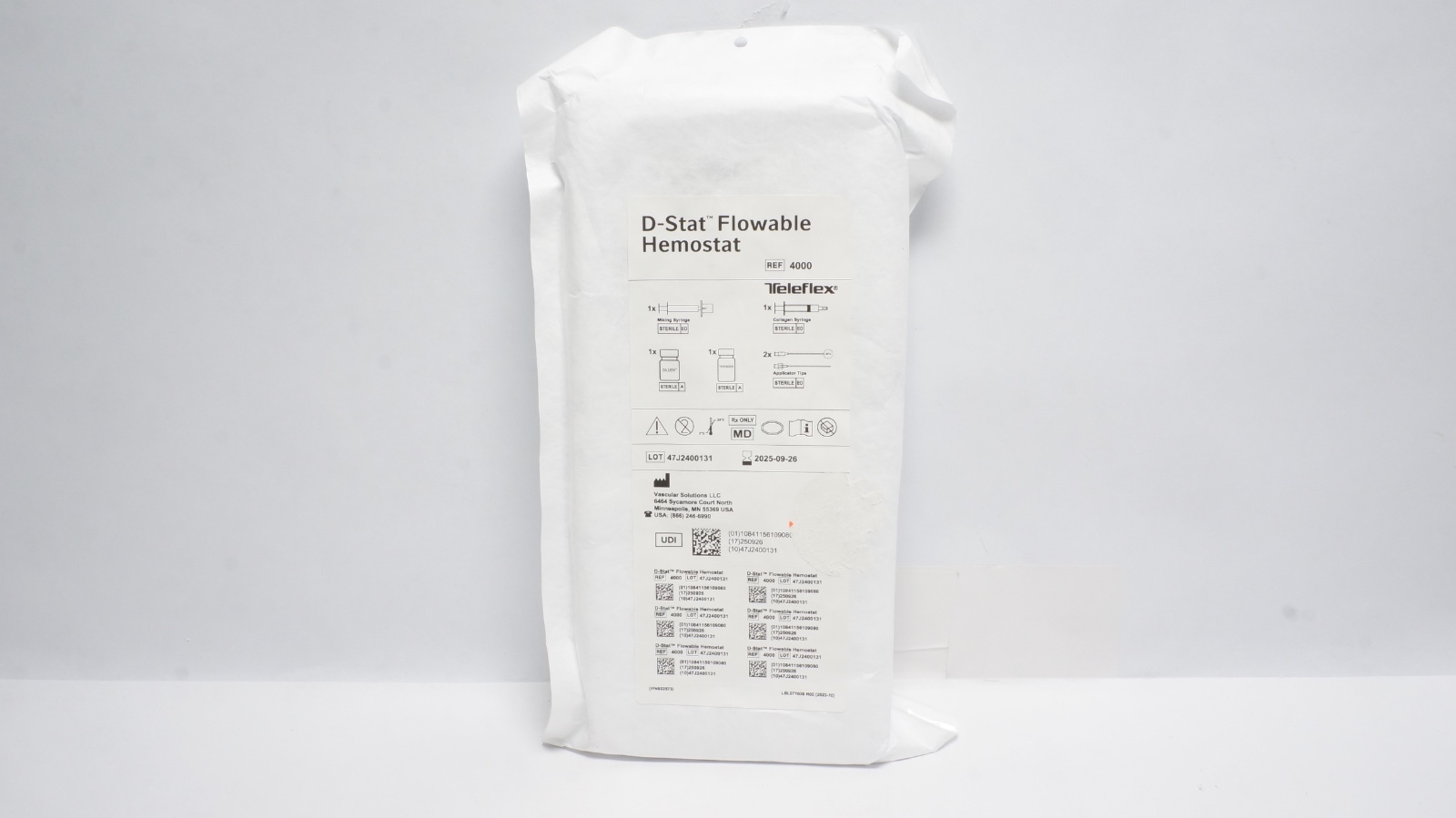 Teleflex 4000 D-Stat Flowable Hemostat Wound Care