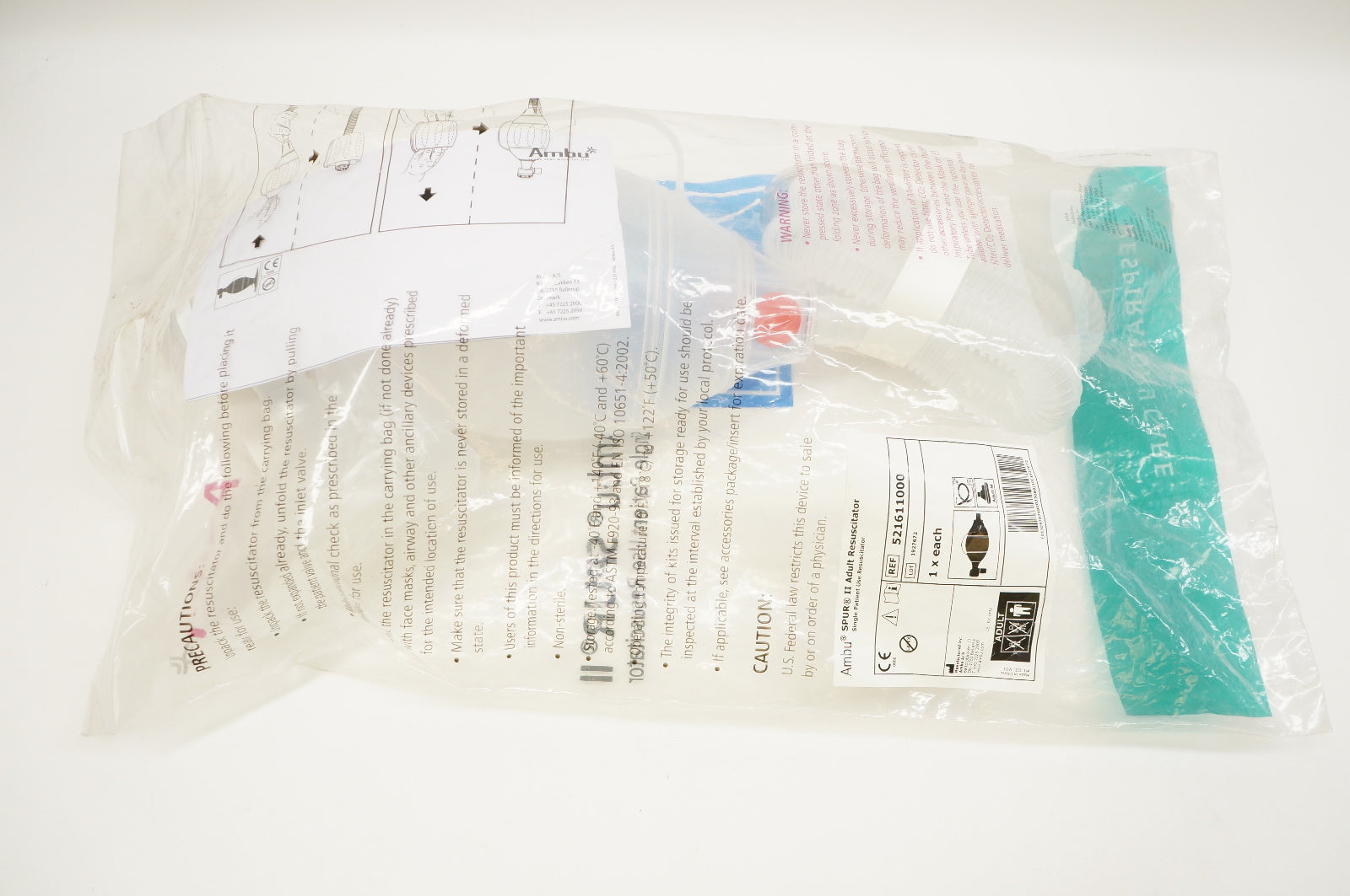 AMBU 521611000 SPUR II Adult Resuscitator, Adult M
