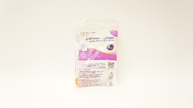 BD 324910 Insulin Syringes W/ The BD Ultra-Fine Ndle 6mm, 3/10 ml.cc, 31G