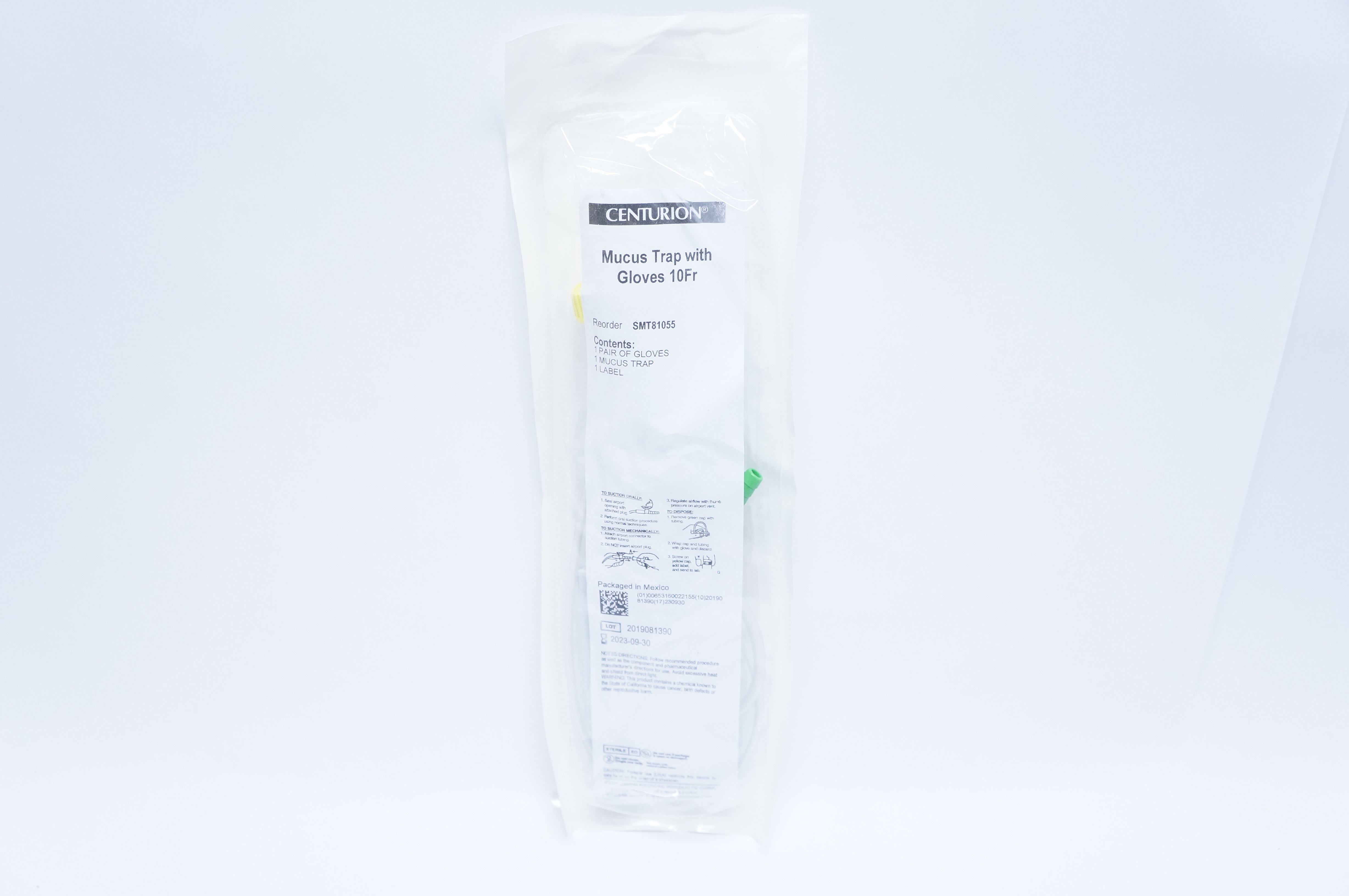 Centurion SMT81055 Mucus Trap With Gloves 10Fr.
