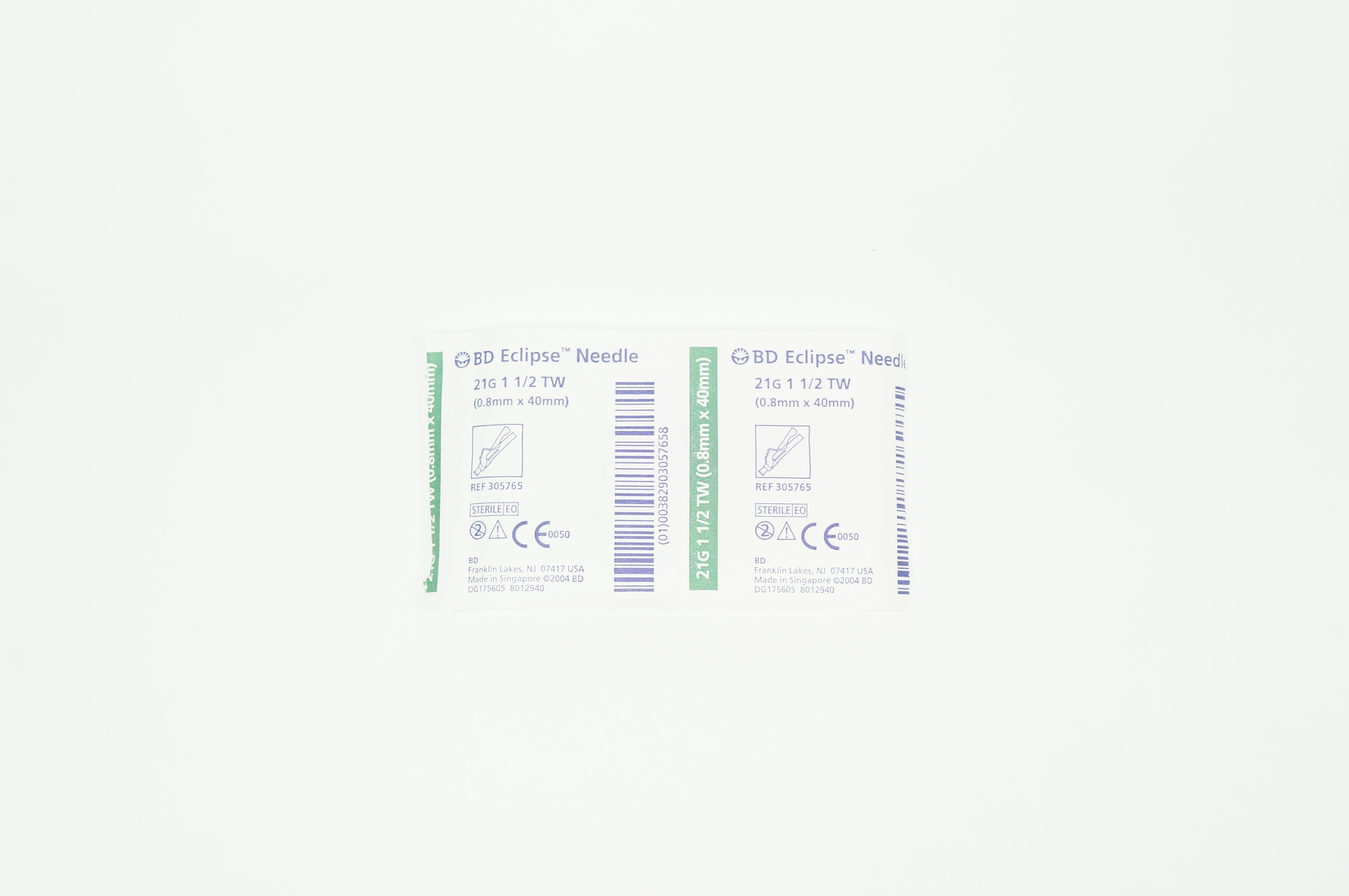 BD 305765 Eclipse Ndle 21G - 1-1/2 TW (x)