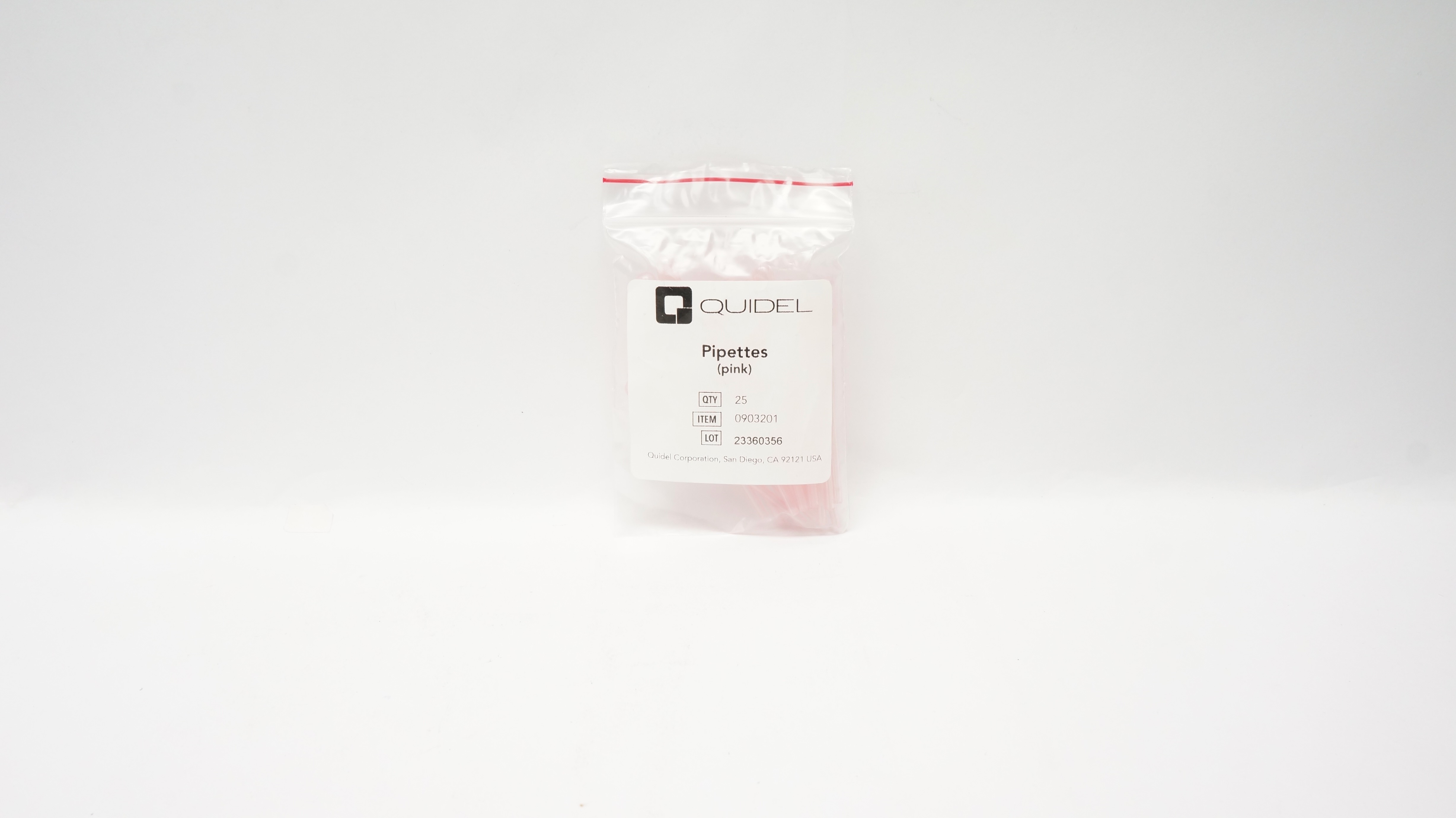 Quidel Corporation 0903201 Pink Pipettes - Pack of 25