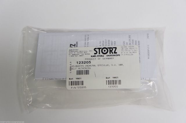 Karl Storz 123205 Holmgreen Endaural Speculum Diameter 5mm Self Retaining