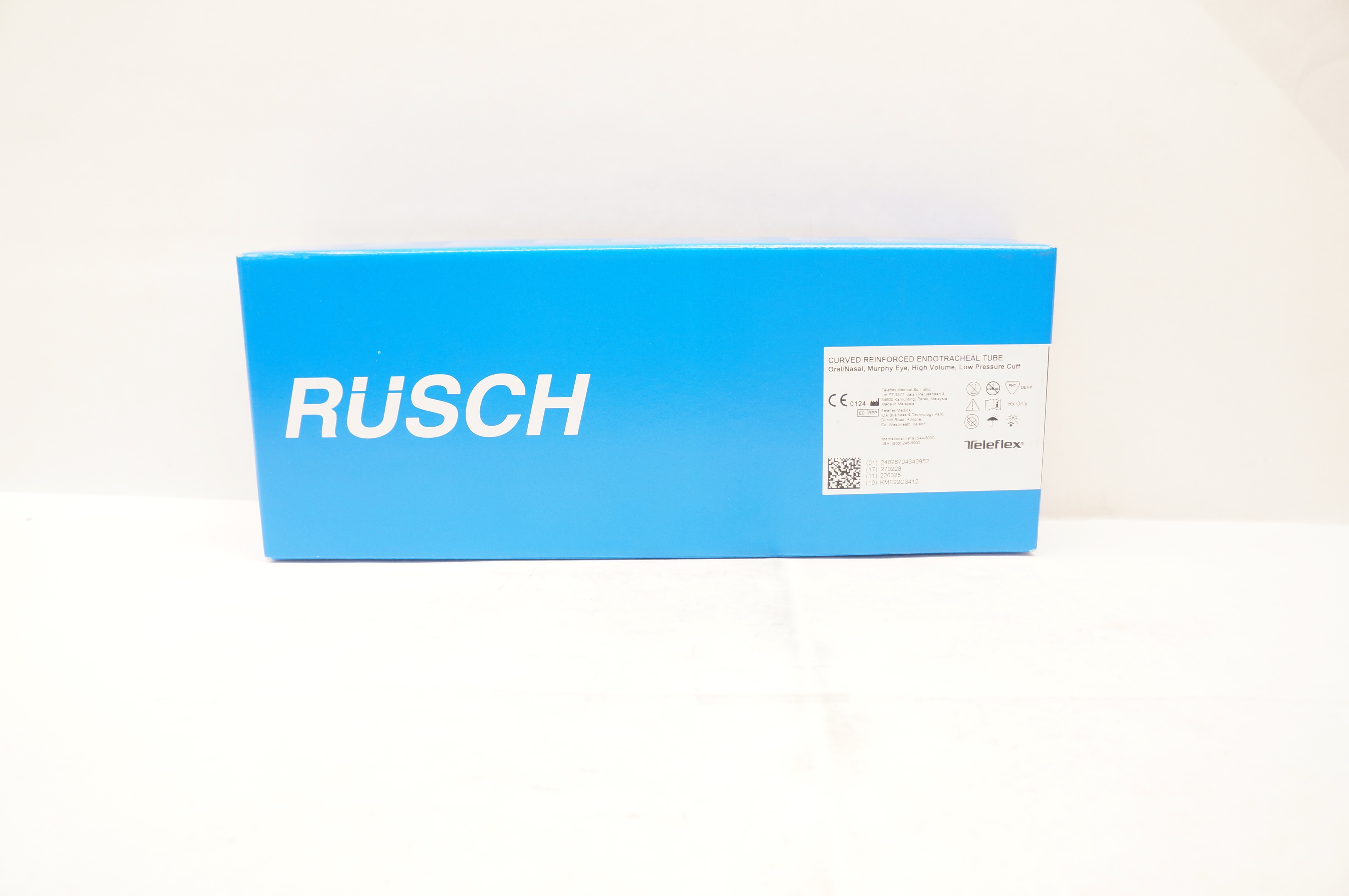 Teleflex 103902065 Rusch Reinforced Endotracheal Tube 6.5 x 9.0 x 25mm -Box of 5