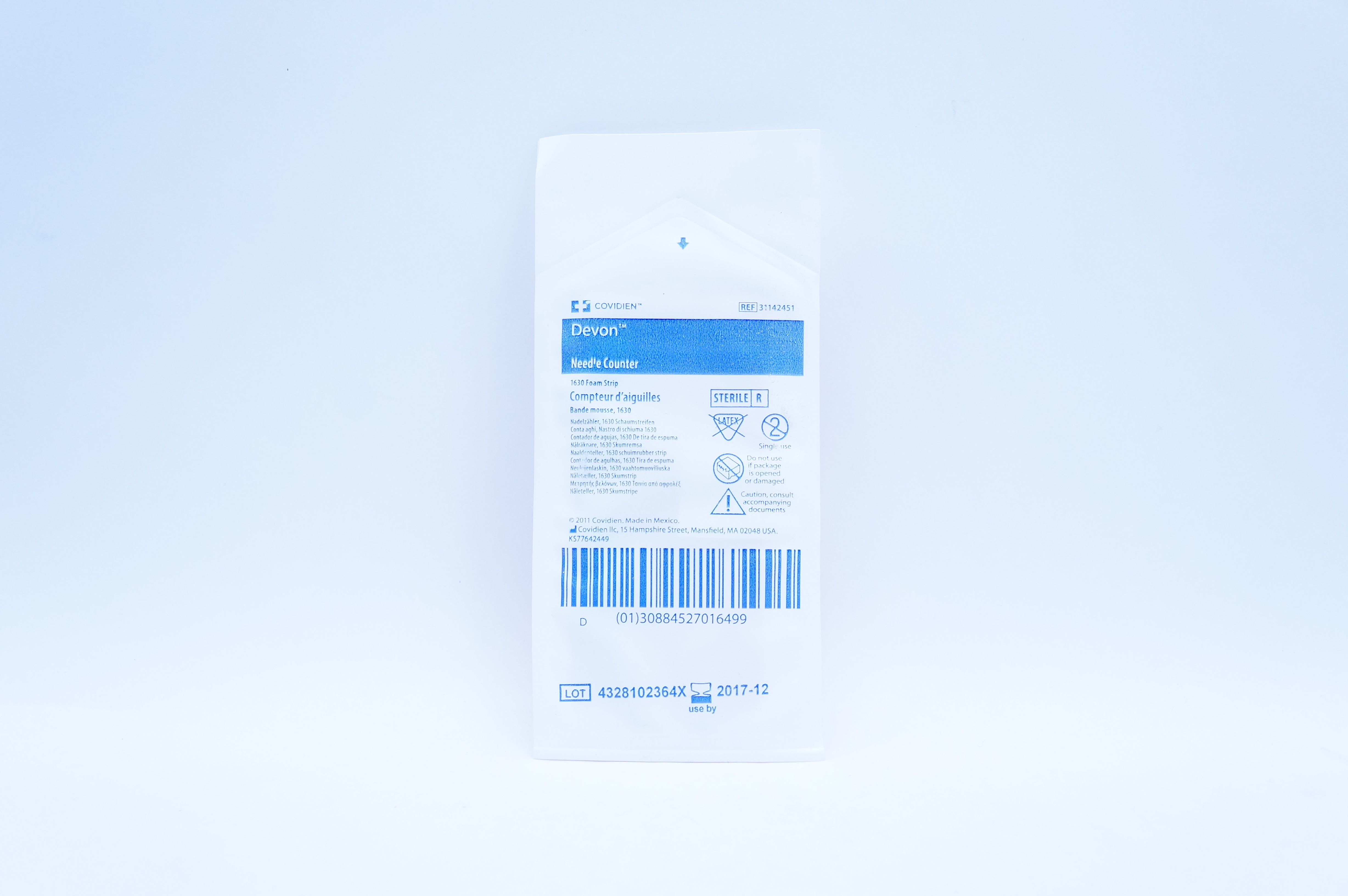 Covidien 31142451 Devon Ndle. Counter 1630 Foam Strip (x)