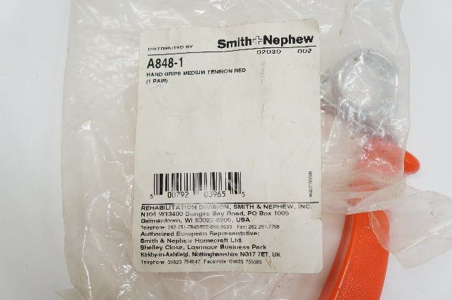 Smith&Nephew A848-1 Hand Grips Medium Tension Red - Set of 2