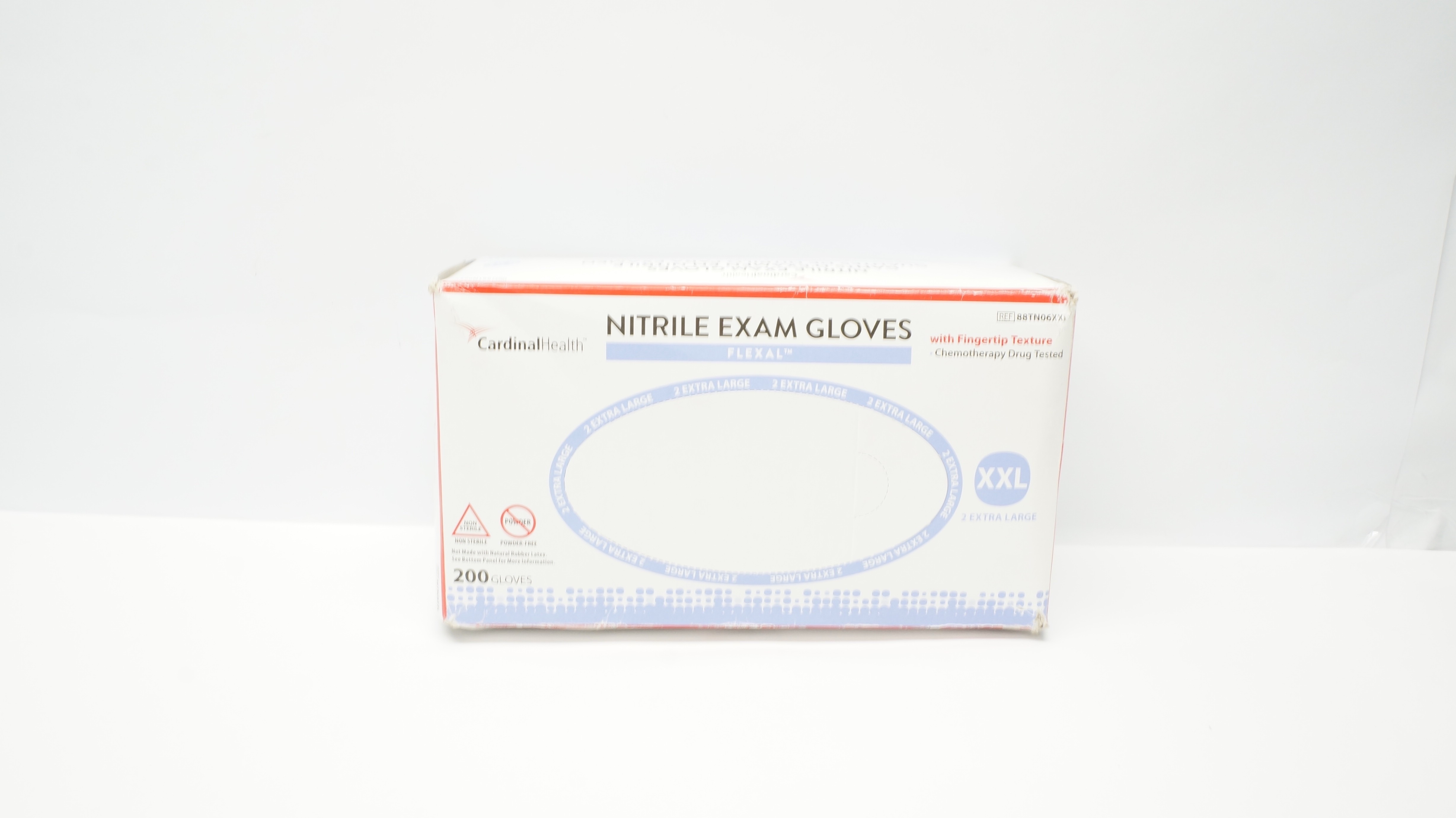 Cardinal Health 88TN06XXL Nitrile Exam Gloves XX-Large - Box of 200