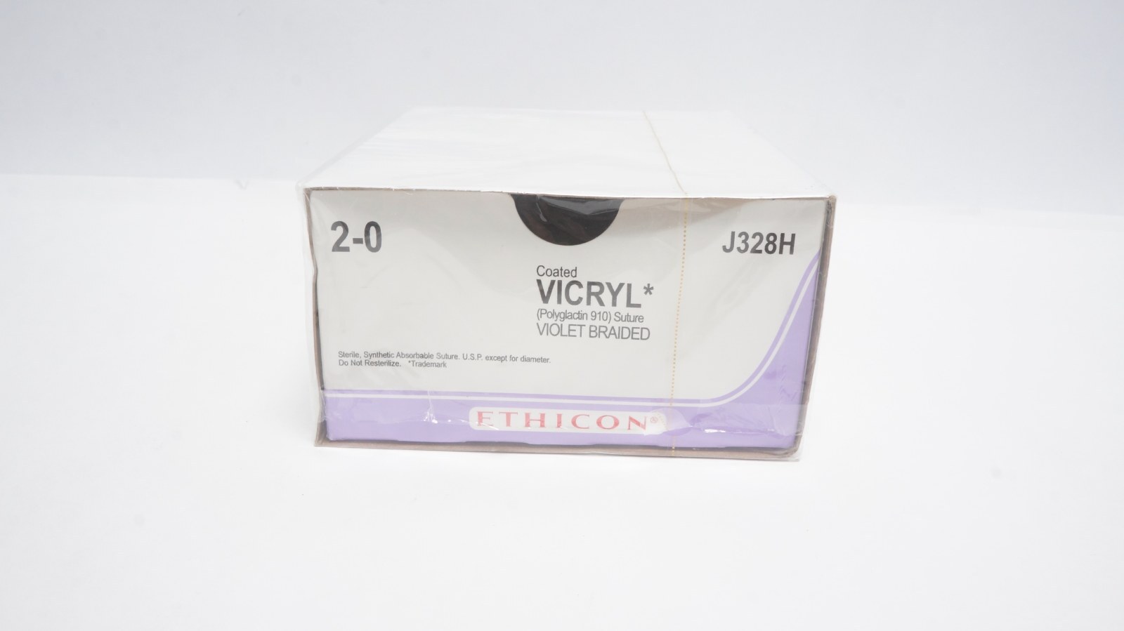 Ethicon J328H Coated VICRYL Sutures 2-0 Violet 27" CT-3