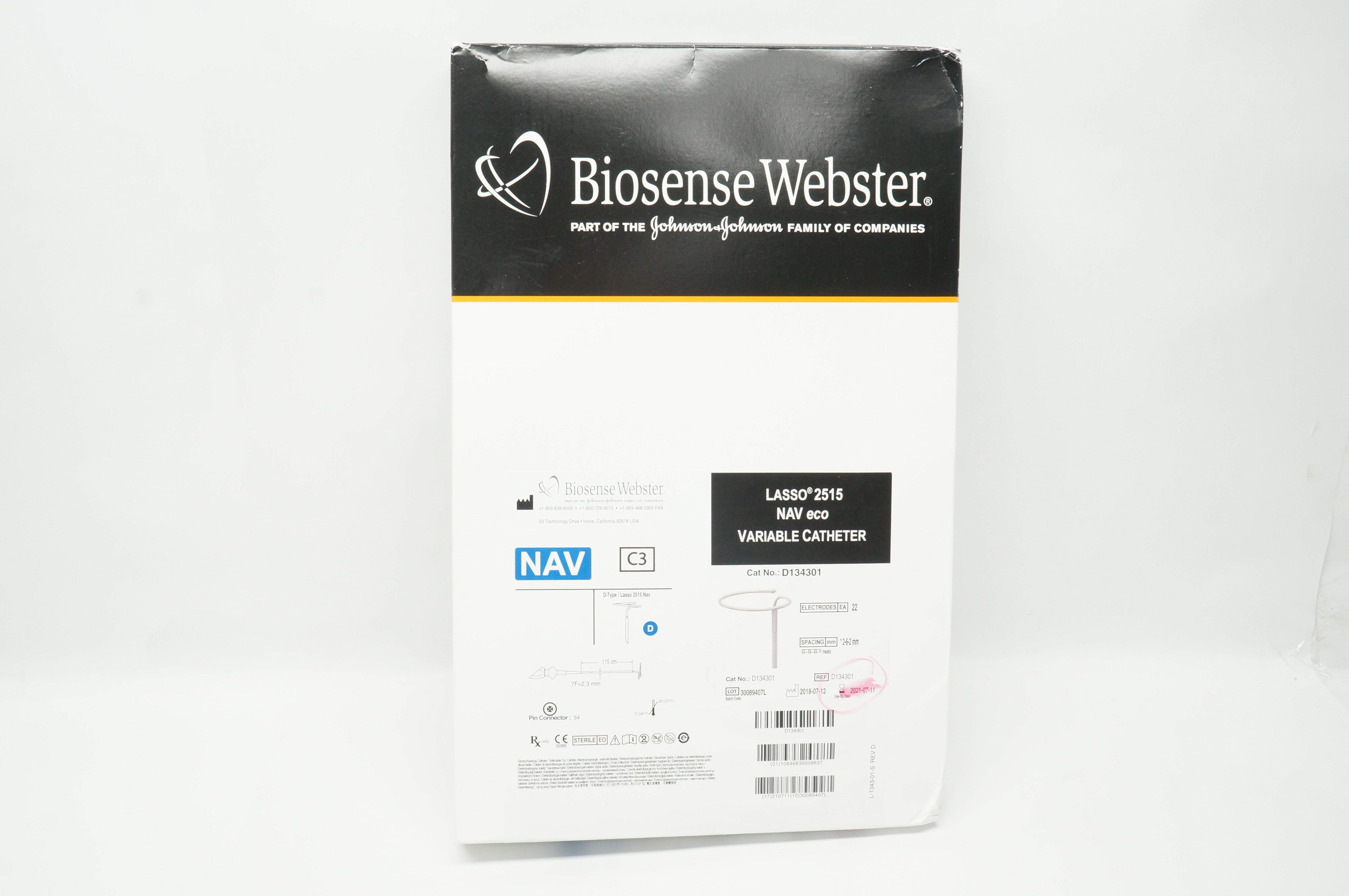 Biosense Webster D134301 Lasso 2515 NAV Eco Variable Catheter  (x)
