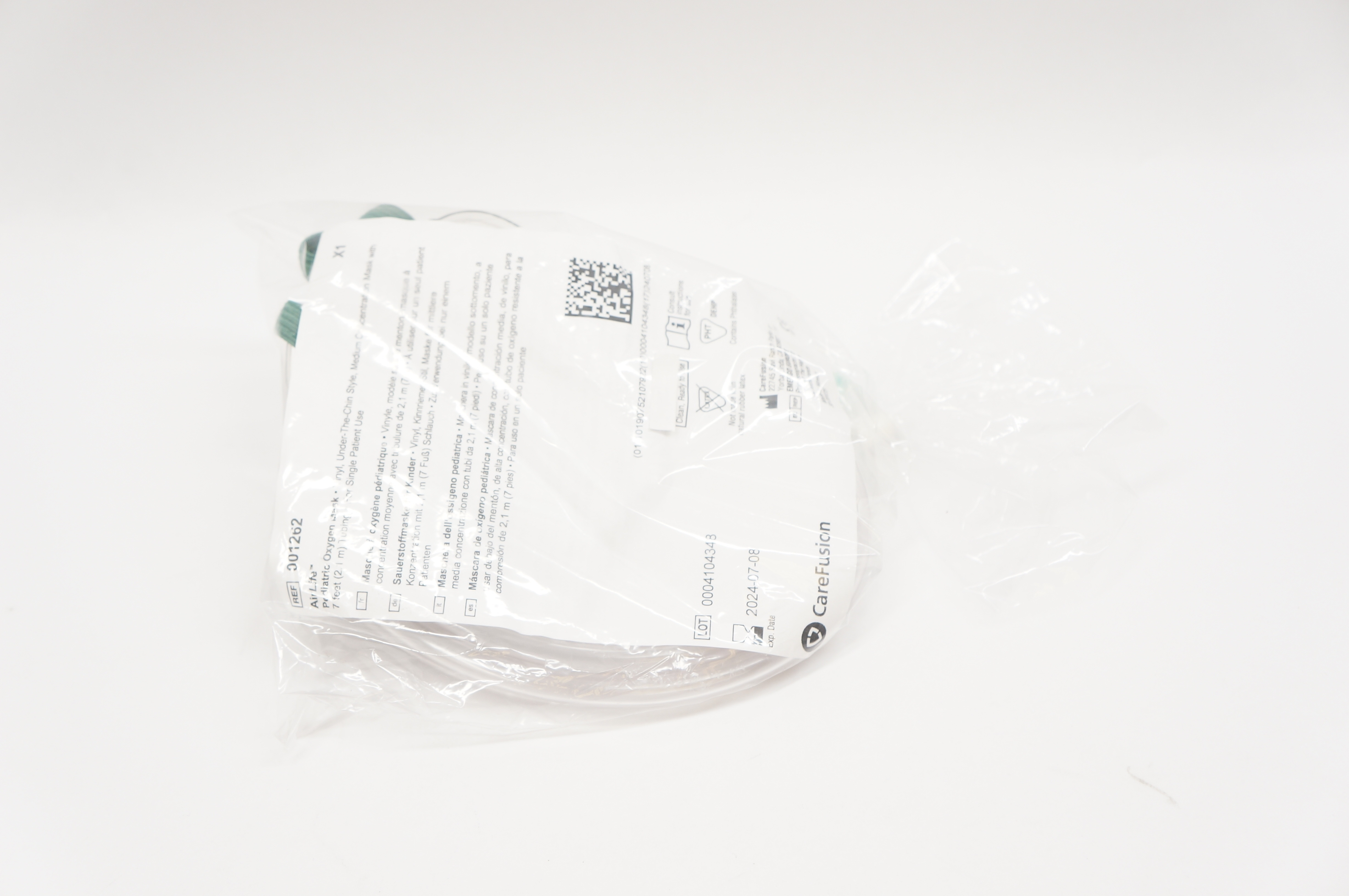 CareFusion 001262 AirLife Pediatric Oxygen Mask 7F.