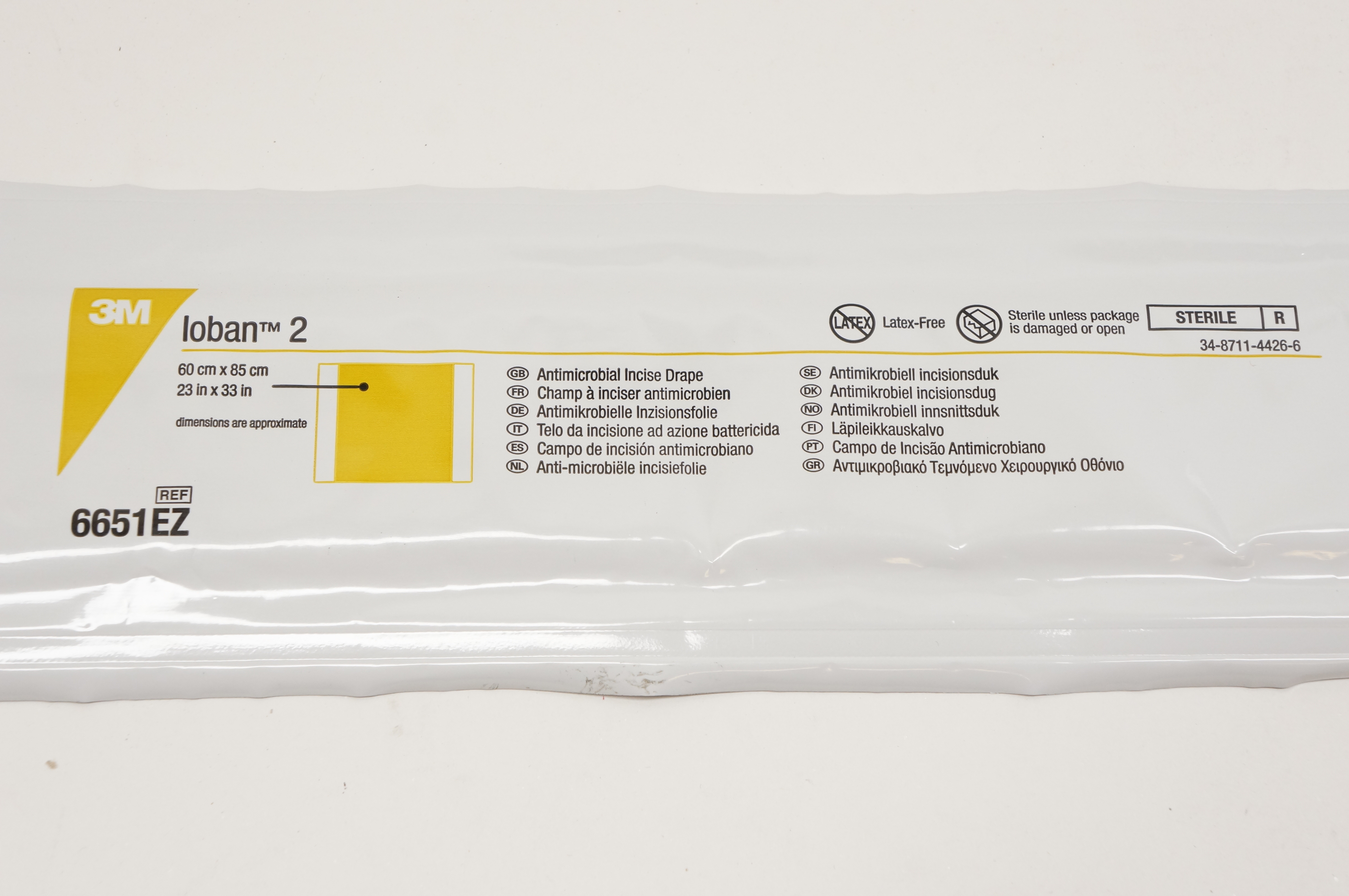 3M 6651EZ Loban 2 Antimicrobial Incise Drape 23inch x 33inch (x)