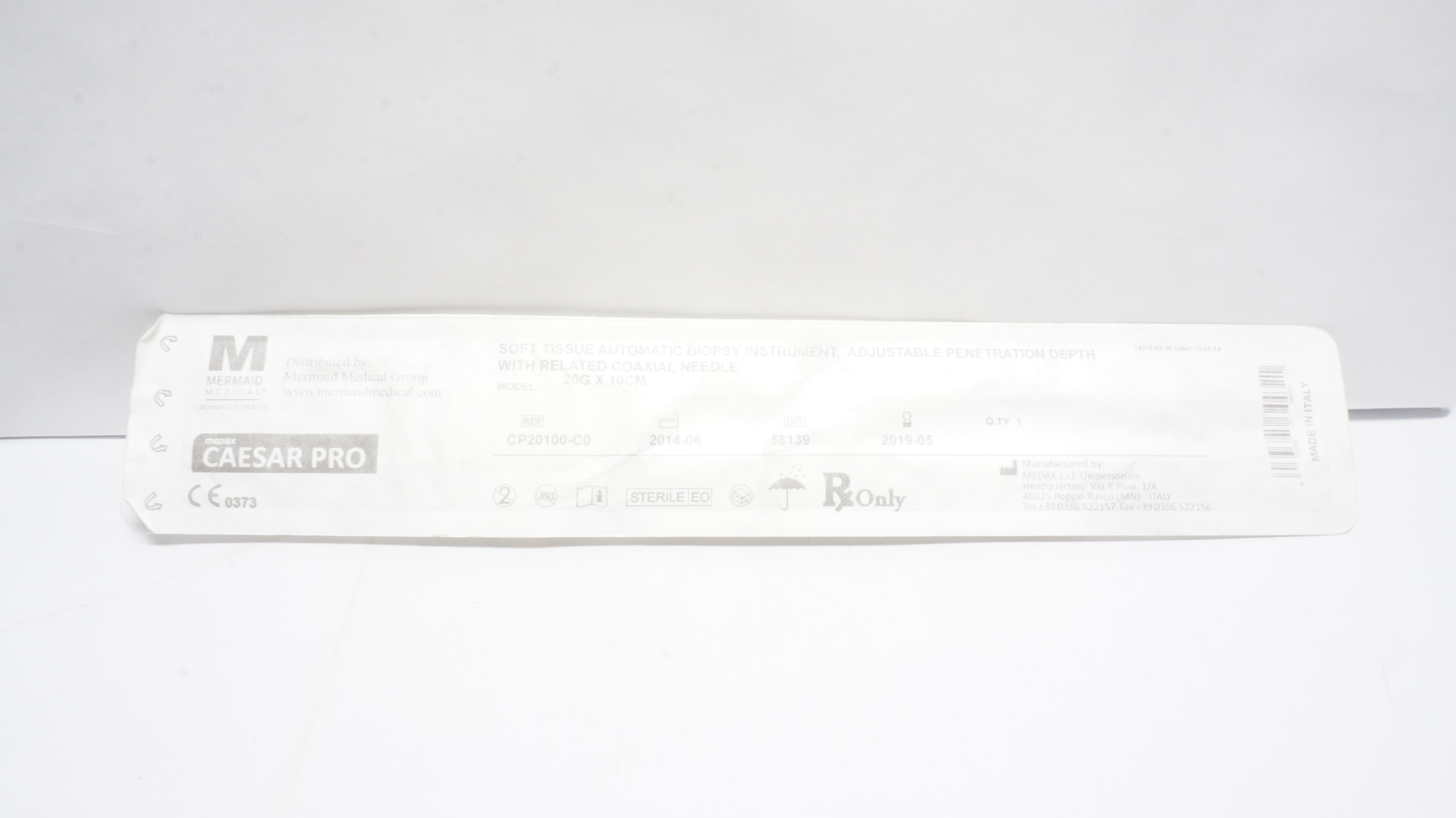 Mermaid Medical CP20100-C0 Caesar Pro Soft Tissue Automatic Biopsy Instrument(x)