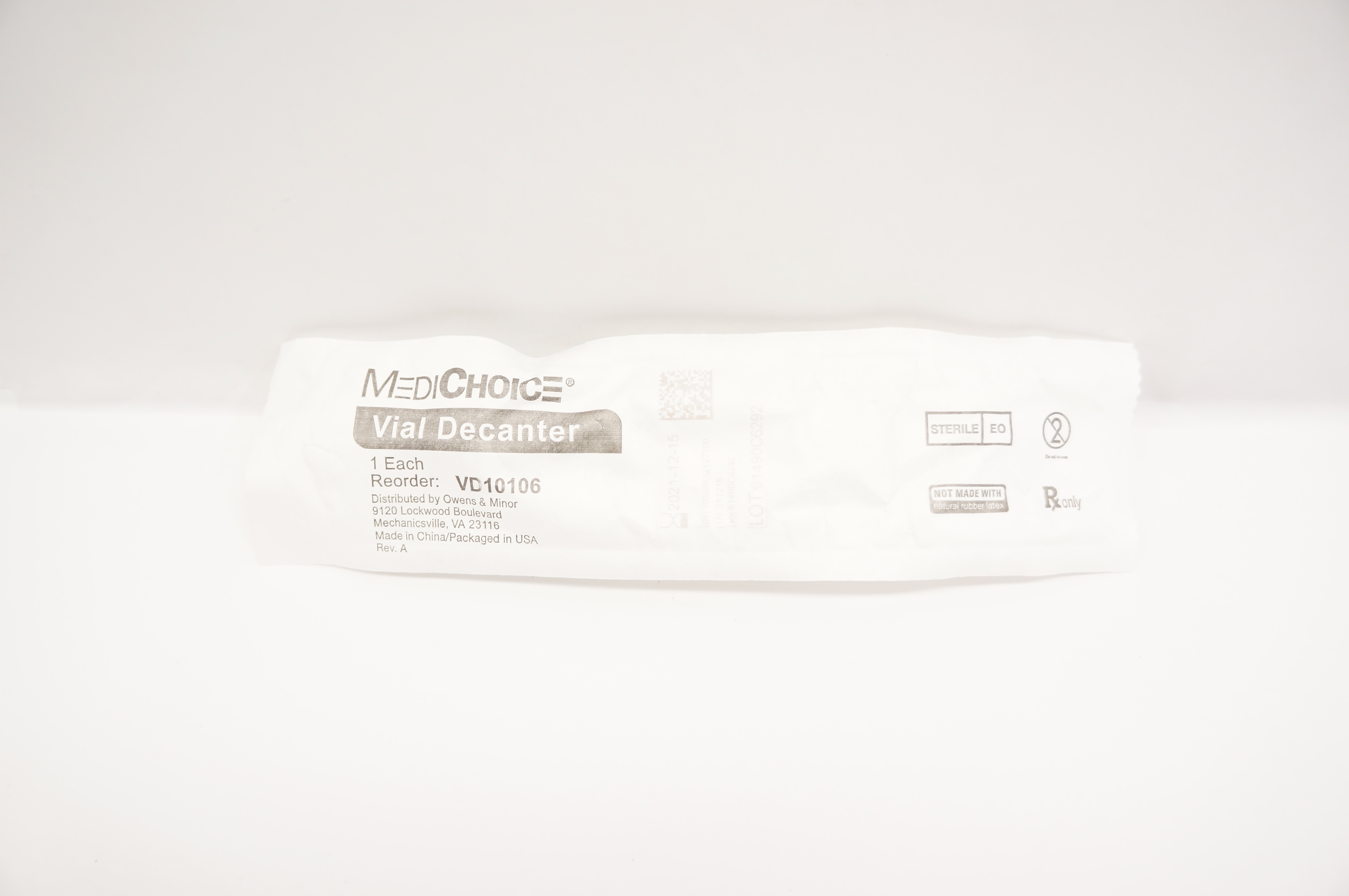 MediChoice VD10106 Vial Decanter (x)