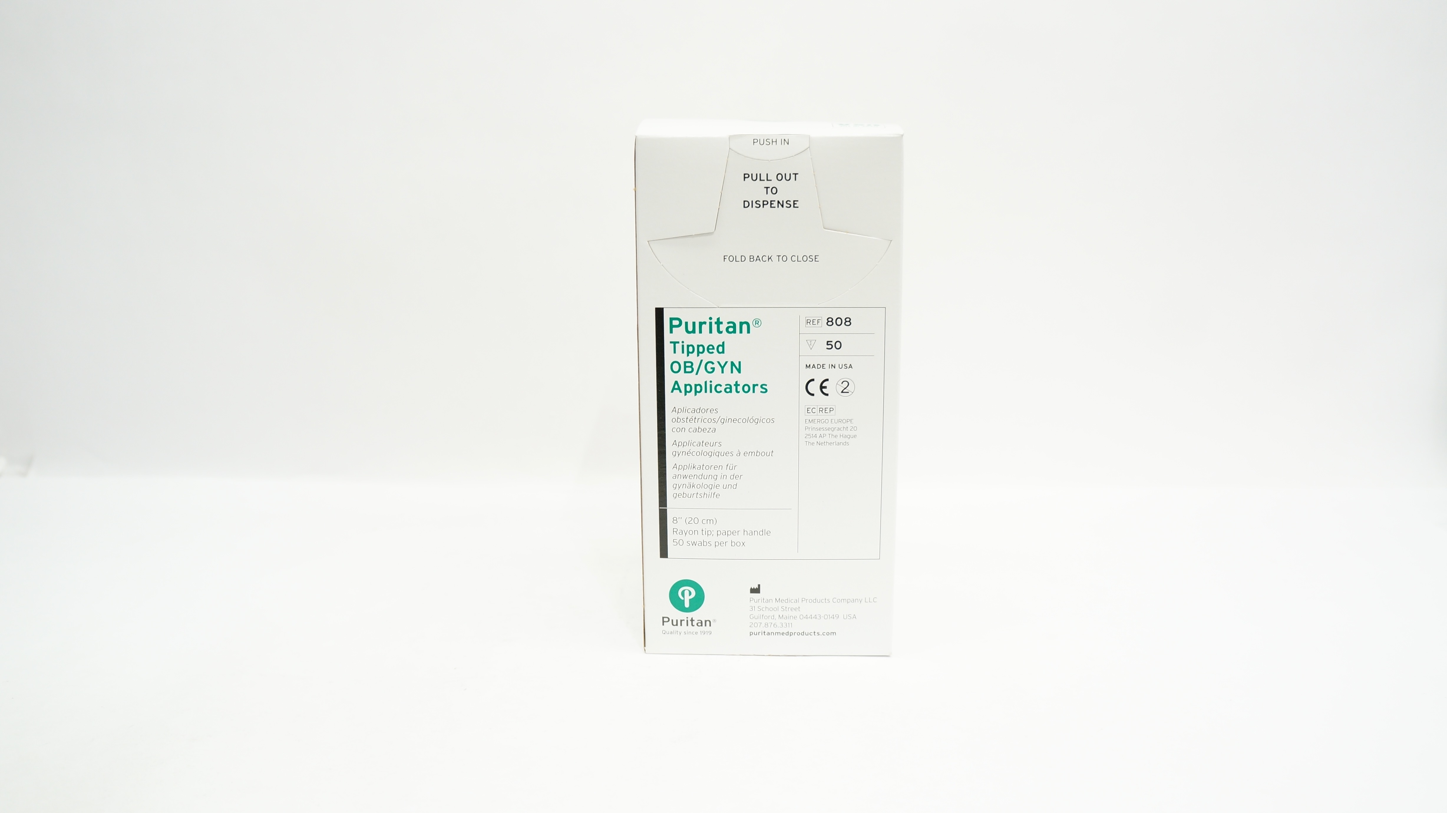 Puritan 808 Tipped OB/GYN Applicators 8inch - Box of 50