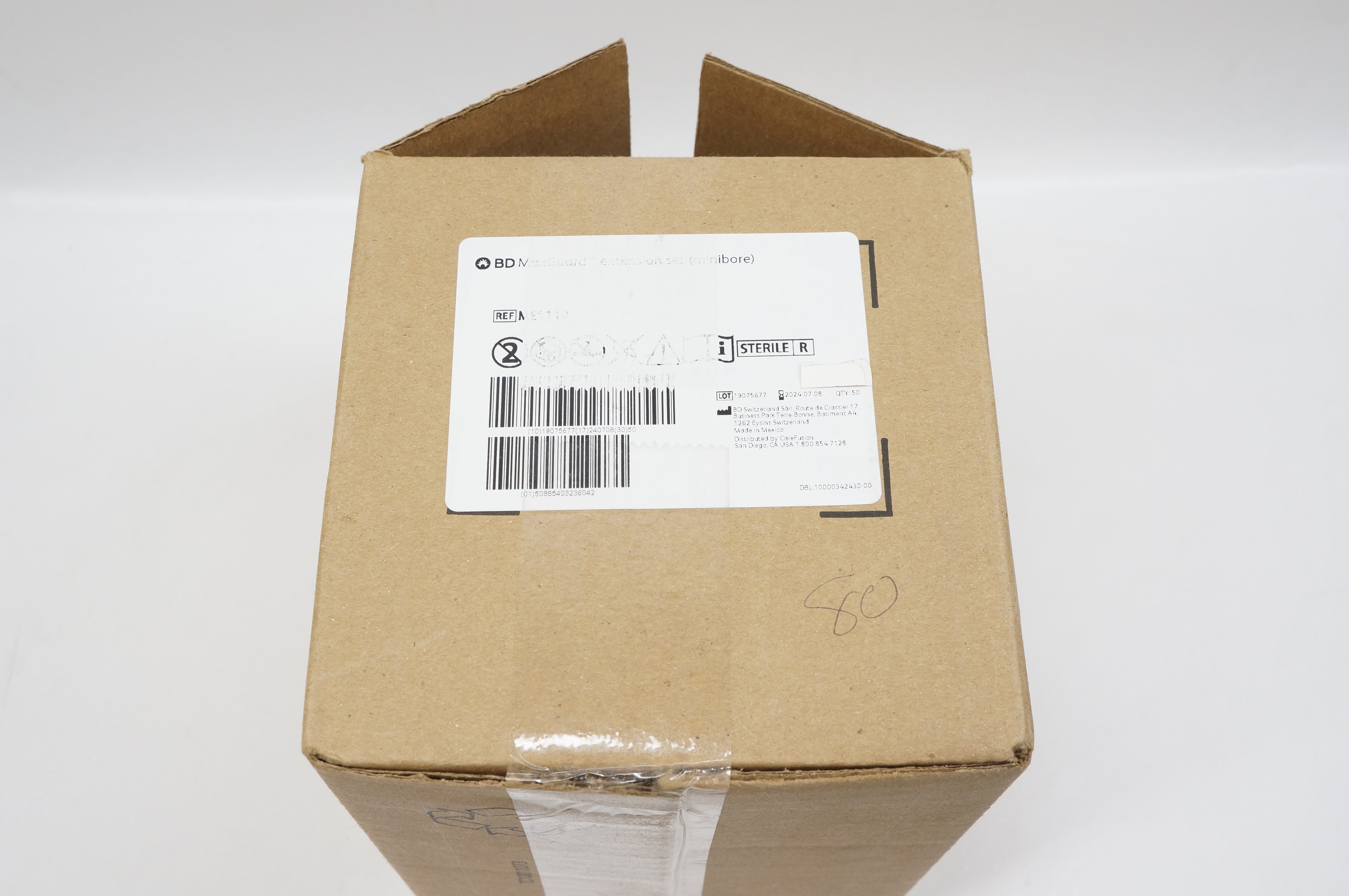 BD ME1110 MaxGuard Extension Set (Minibore) 1.3mL - Box of 50