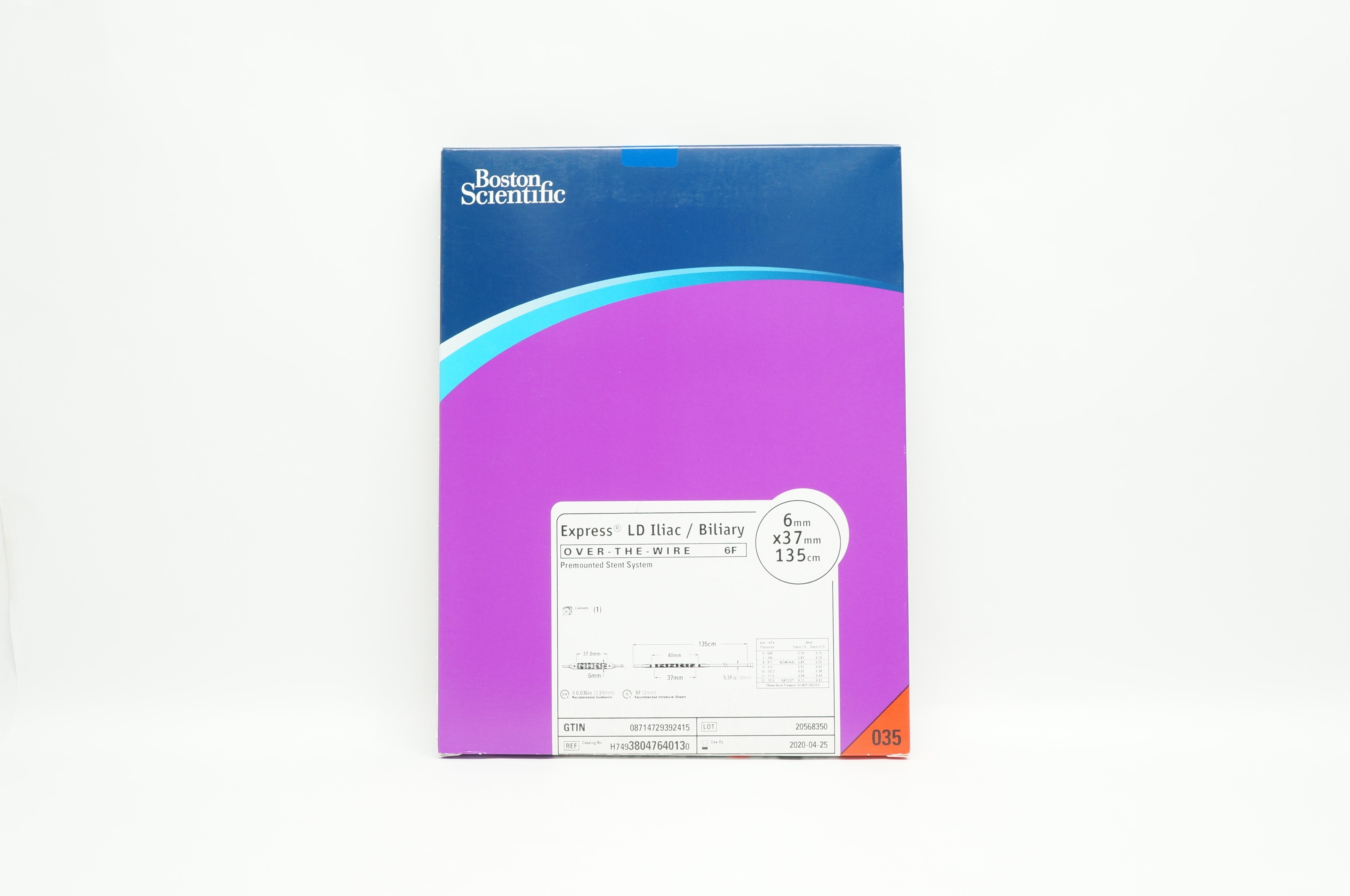 Boston Scientific 3804764013 Express LD Iliac/Biliary Over-The-Wire 6F, 6mm x 37mm (x)