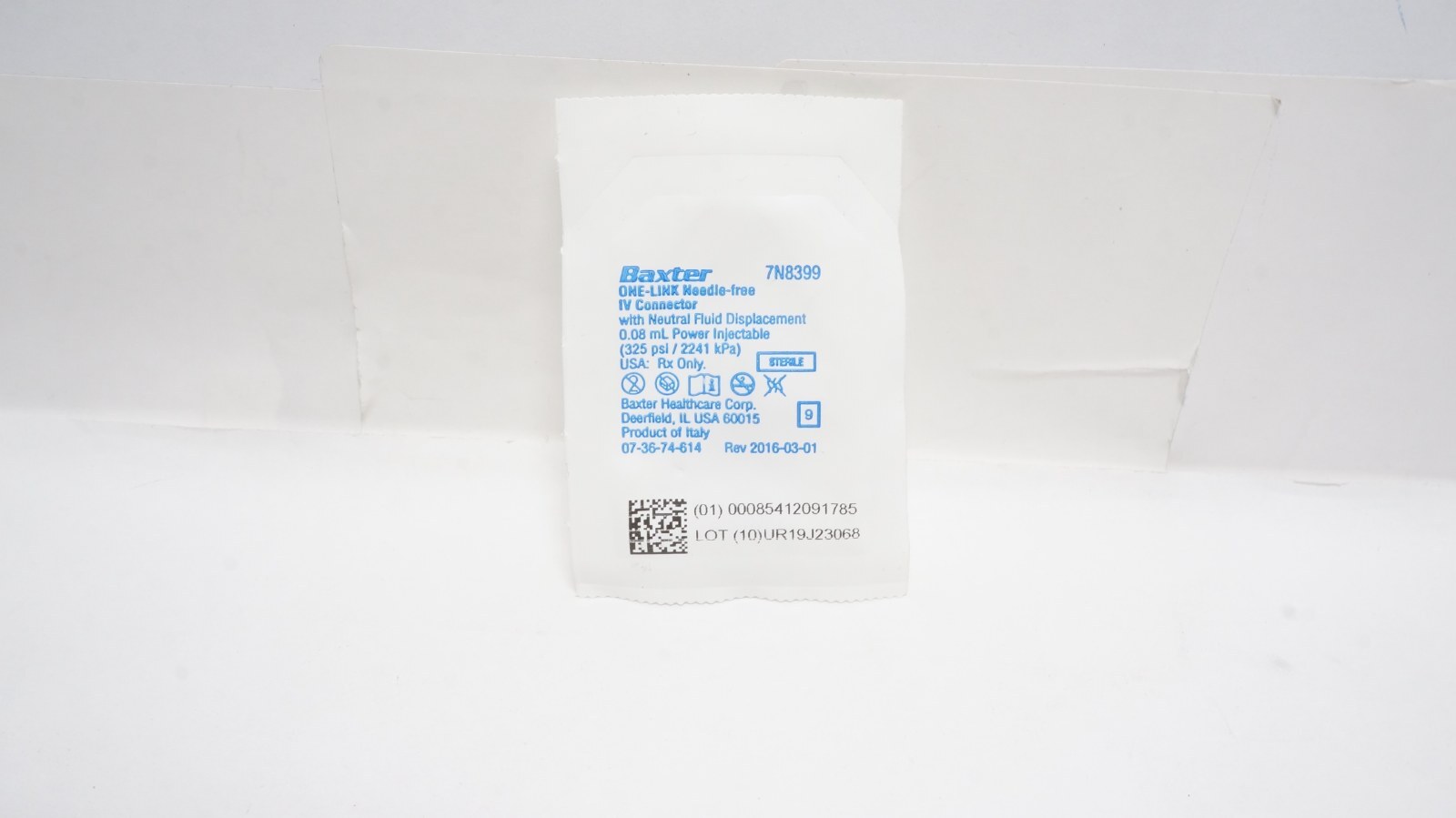 Baxter 7N8399 ONE-LINK Needle-free IV Connector