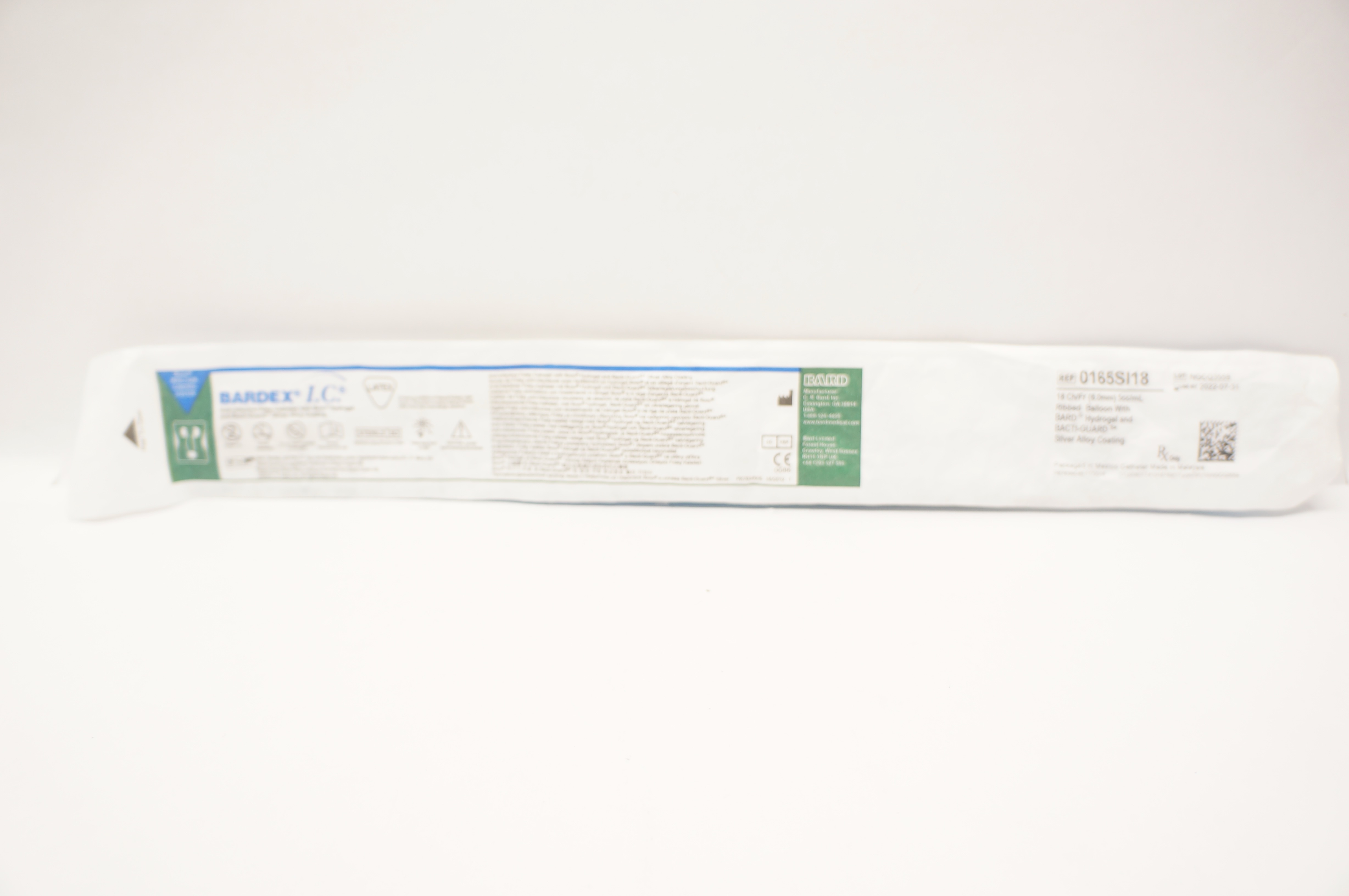 Bard 0165SI18 Bardex I.C. Anti-Infective Foley Cath. 18Ch/Fr 5cc/mL Balloon (x)