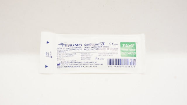 Terumo SG3-2125 SureGuard 3 Safety Hypodermic Ndle 21G x 1In