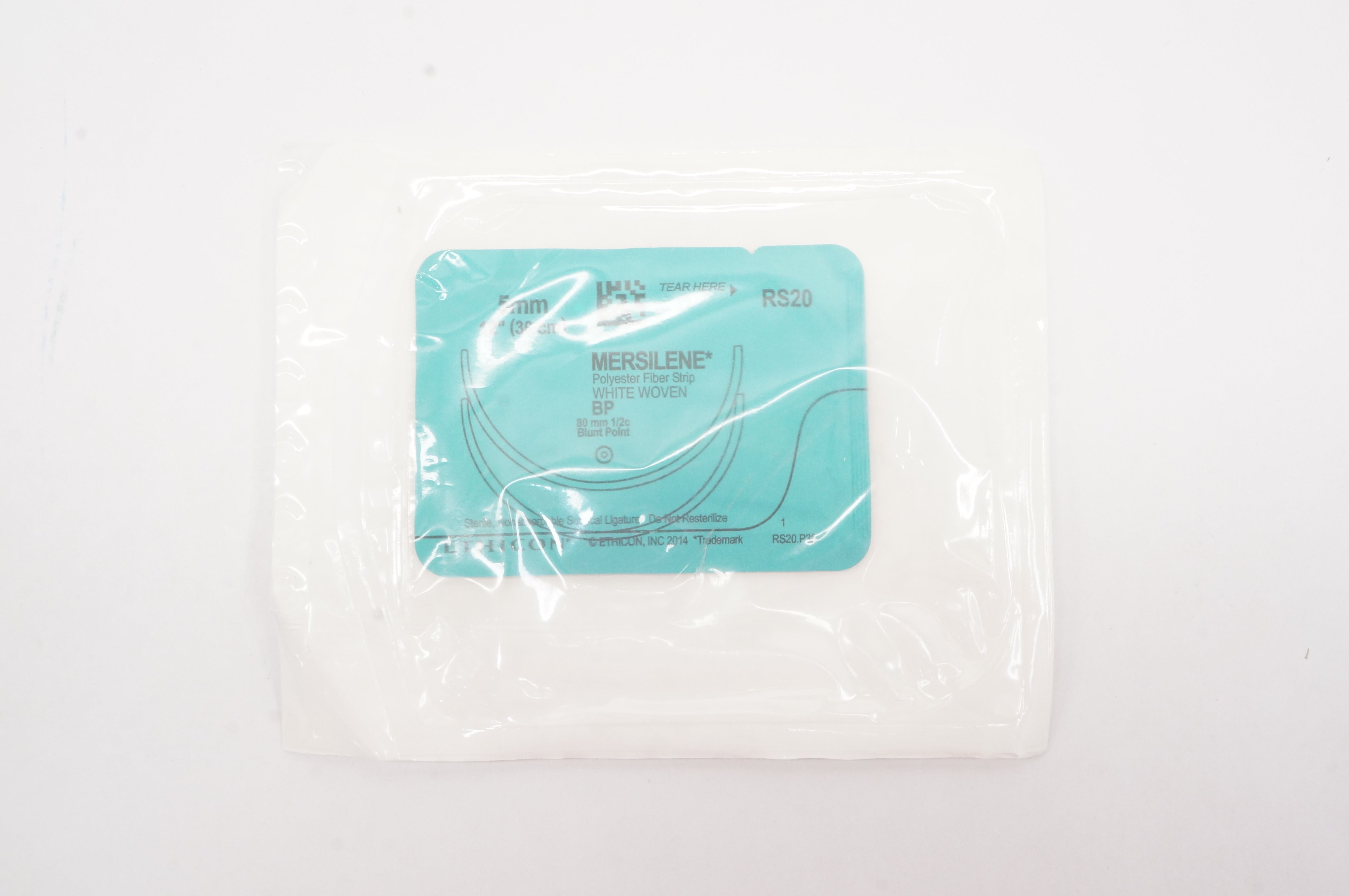 Ethicon RS20 MERSILENE BP 80mm 1/2c Blunt Point 5mm 12inch (x)