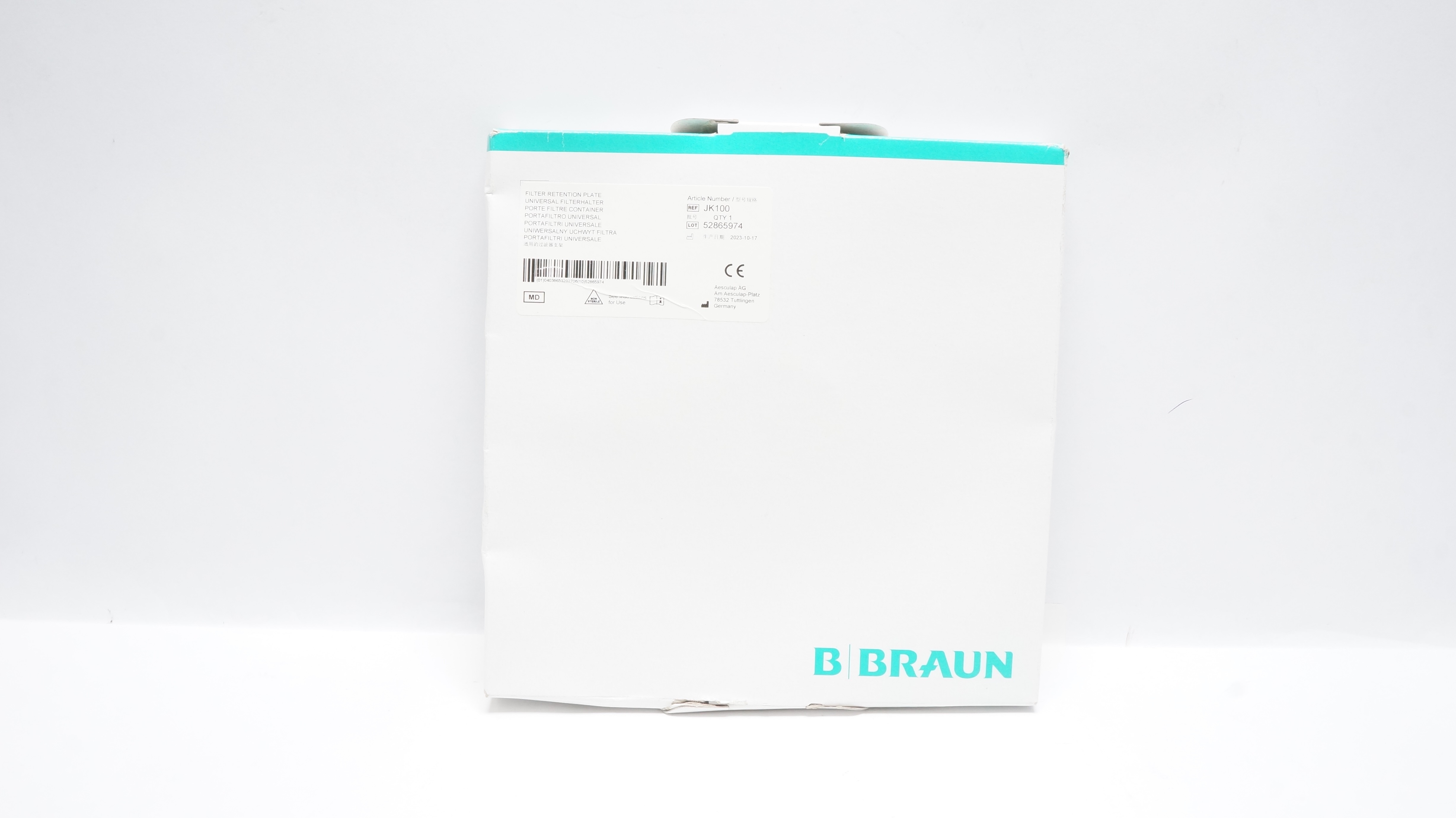 Aesculap JK100 Braun Filter Retention Plate