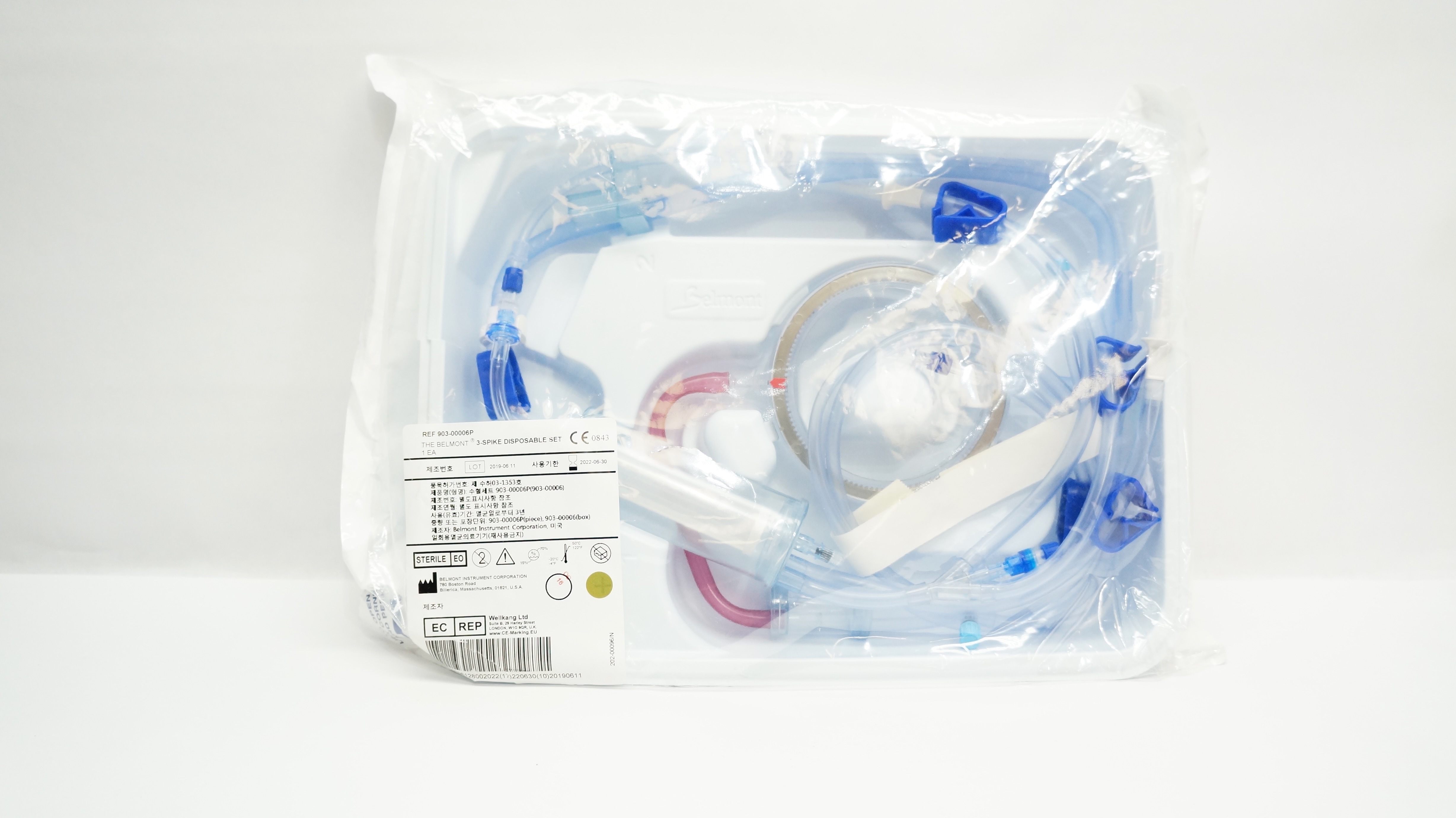 Belmont 903-00006P 3-Spike Disposable Set (x)