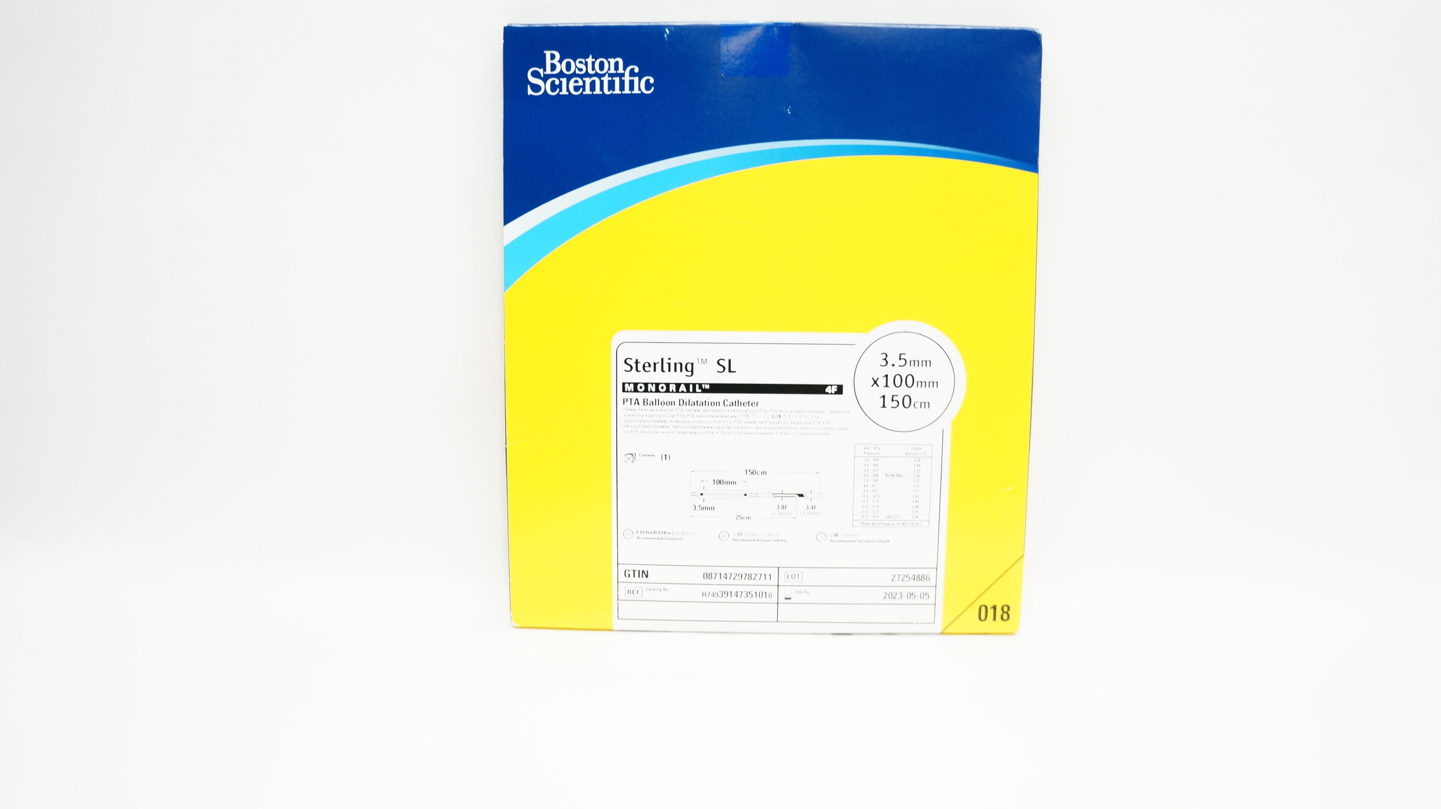 Boston Scientific H74939147351010 Sterling SL Monorail 4F 3.5mm x100mmx150cm (x)