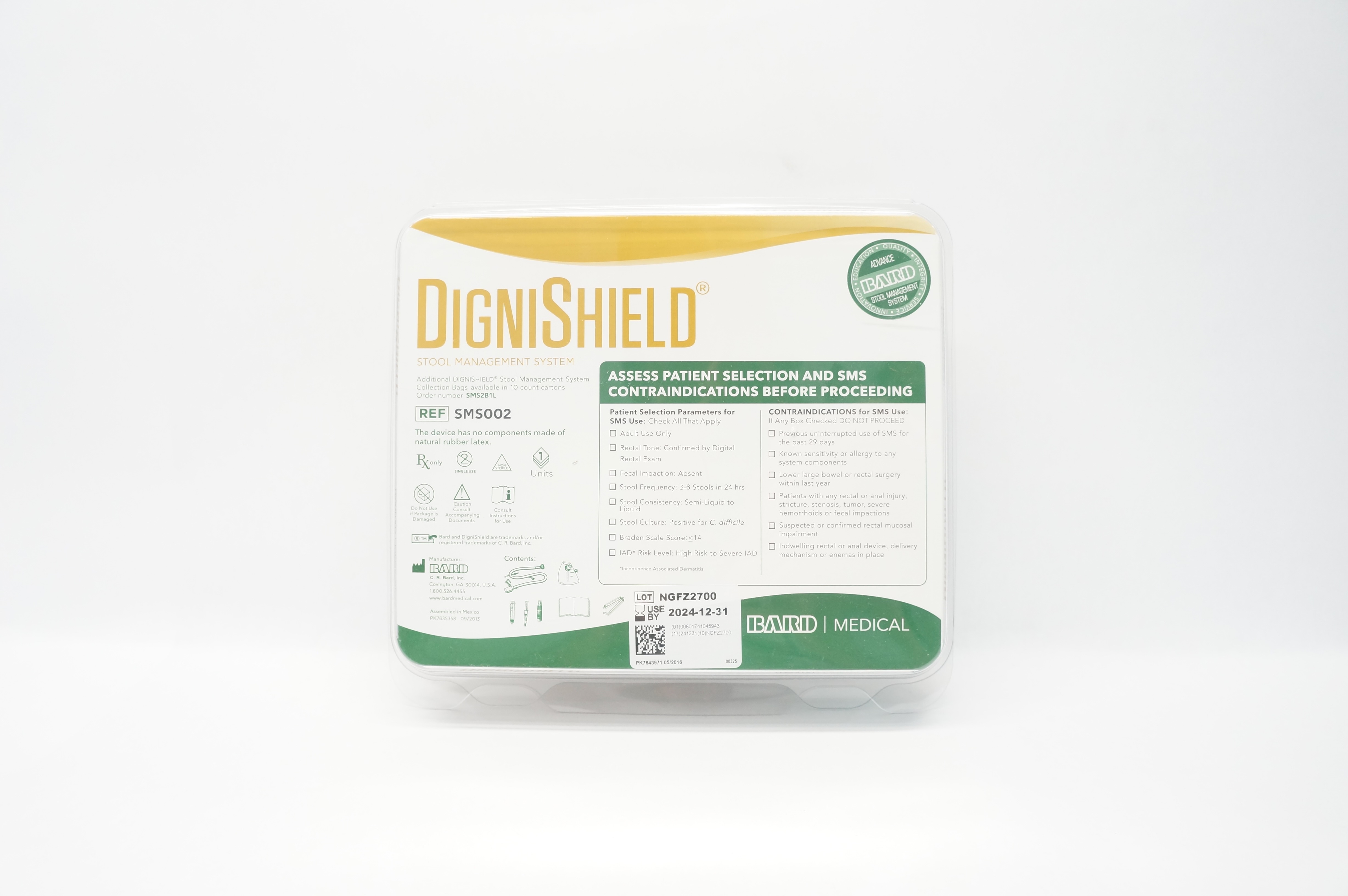 Bard SMS002 DigniShield Stool Management System