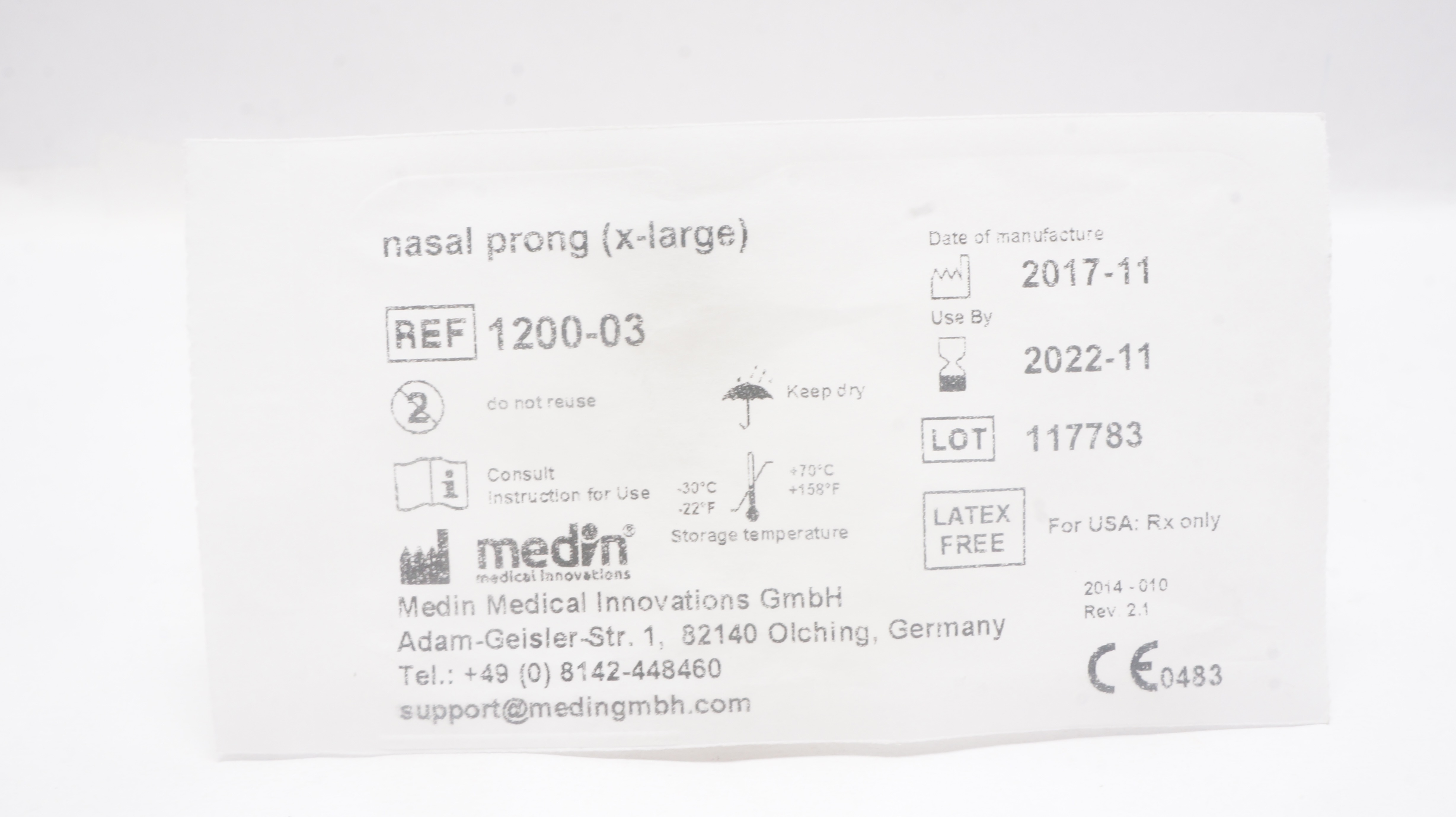 Medin Medical 1200-03 Nasal Prong,  X-Large (x)