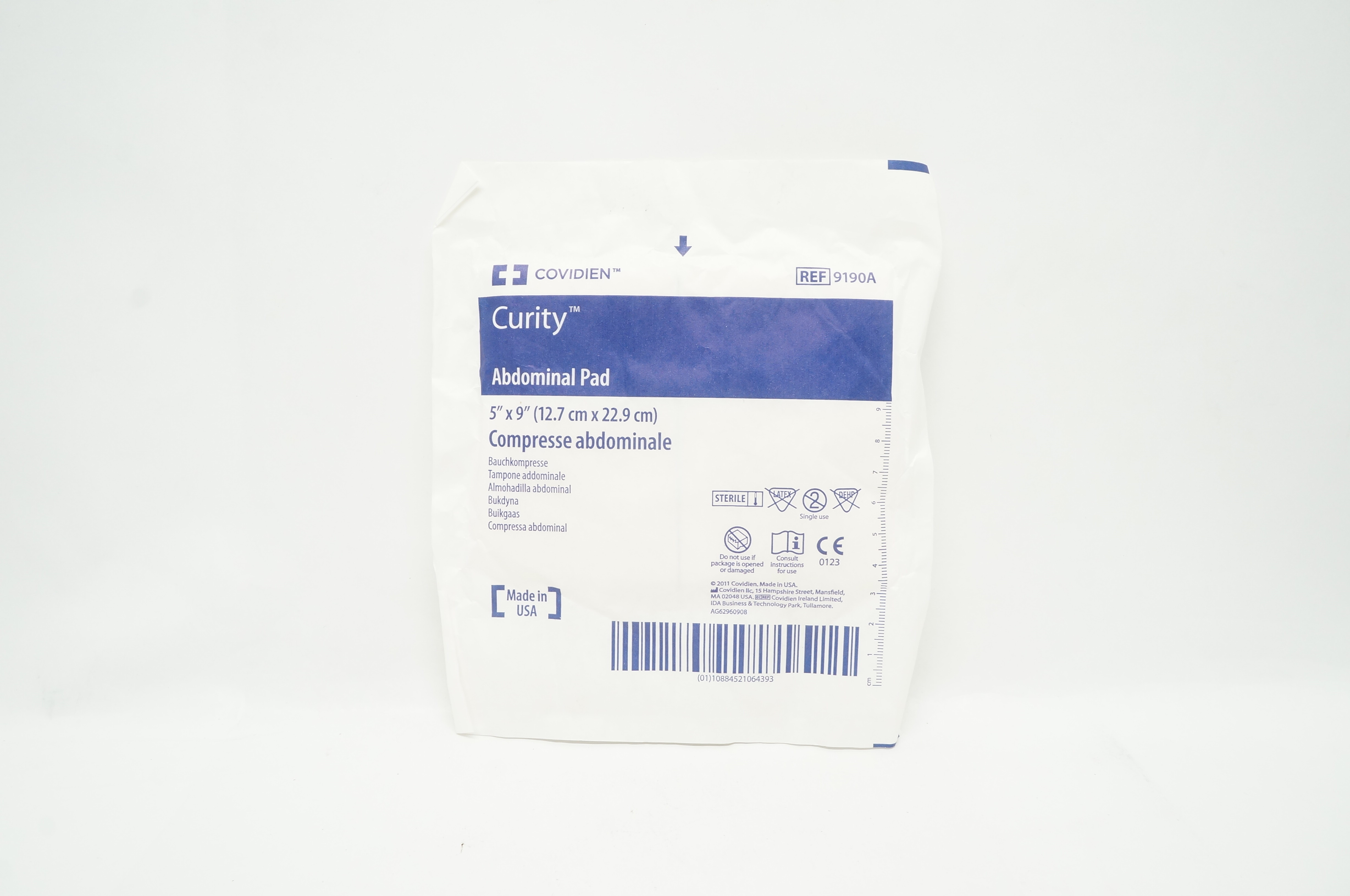 Covidien 9190A Curity Abdominal Pad 5inch x 9inch