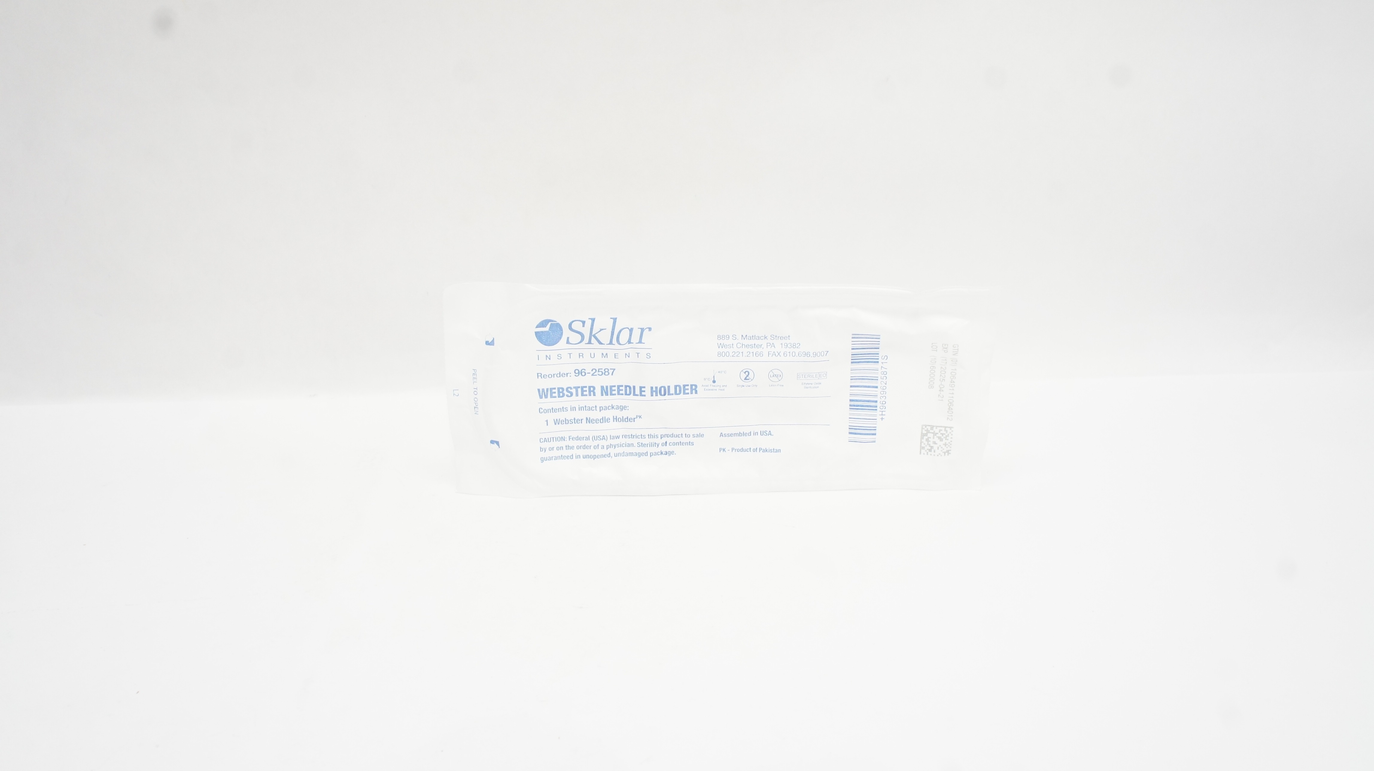 Sklar 96-2587 Webster Ndle. Holder