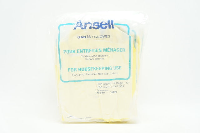 Ansell 8980 Gloves For Housekeeping Use, X-Large - Box of 10